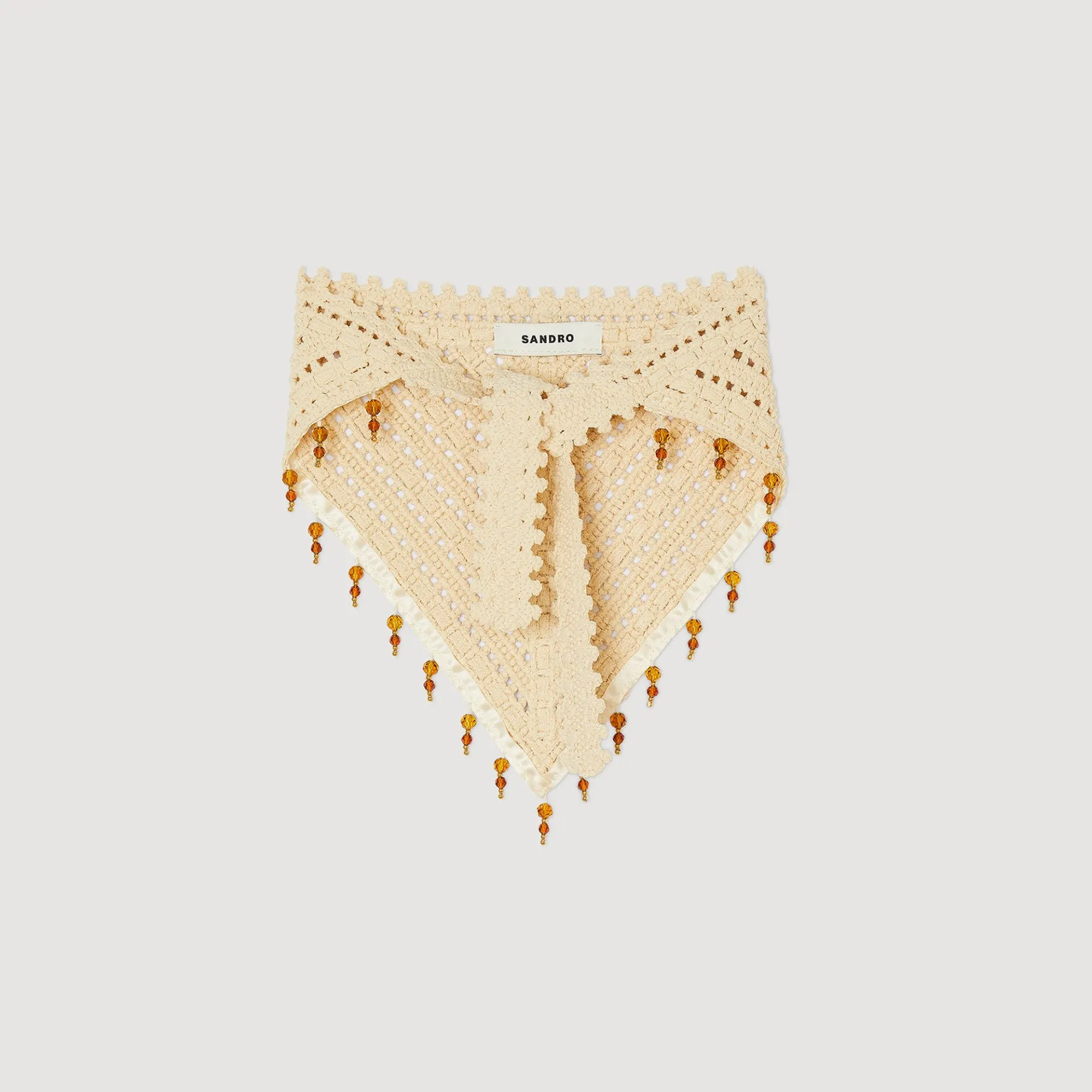 Hot SANDRO Bandana En Crochet Naturel