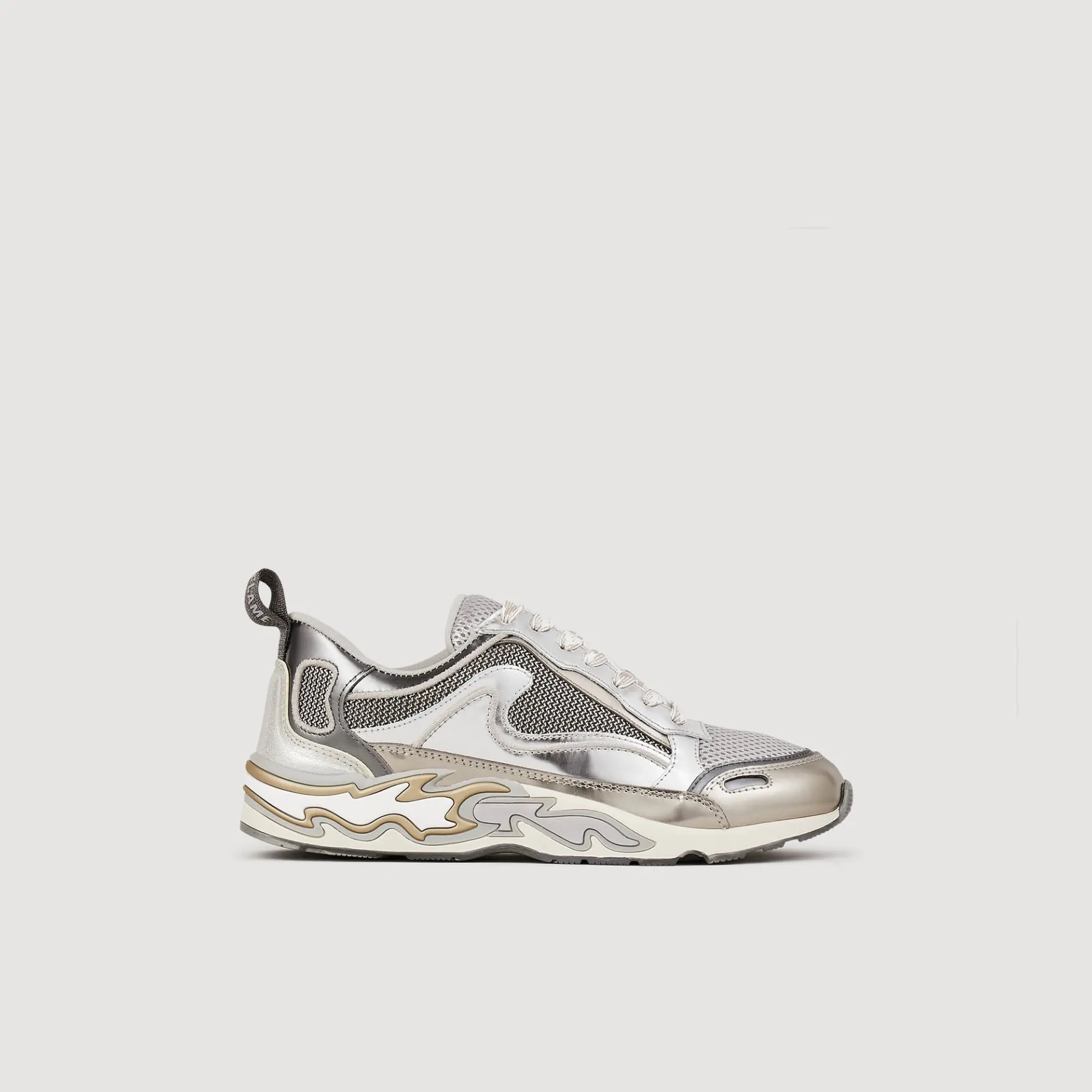 Cheap SANDRO Baskets Flame Argent