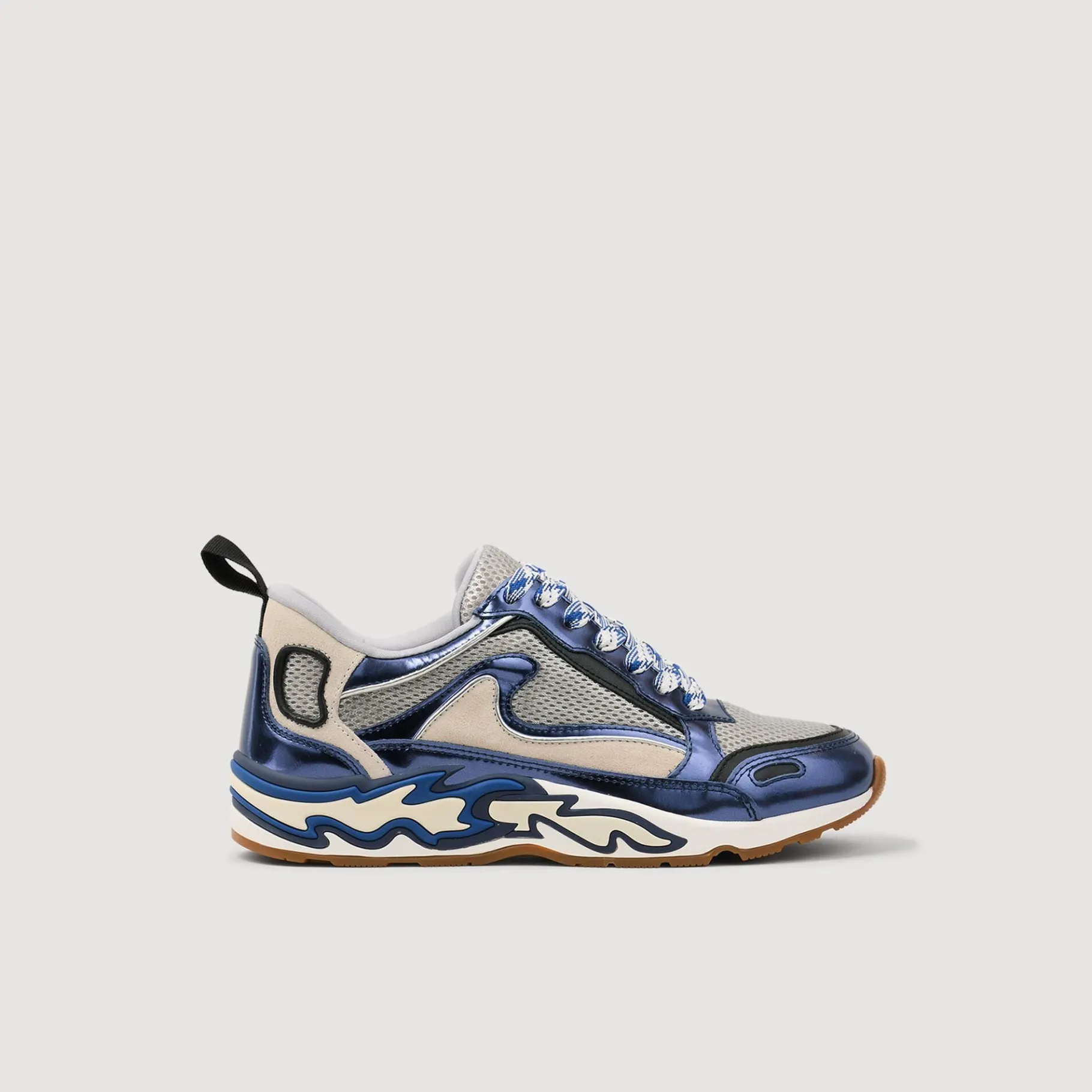 Fashion SANDRO Baskets Flame Bleu