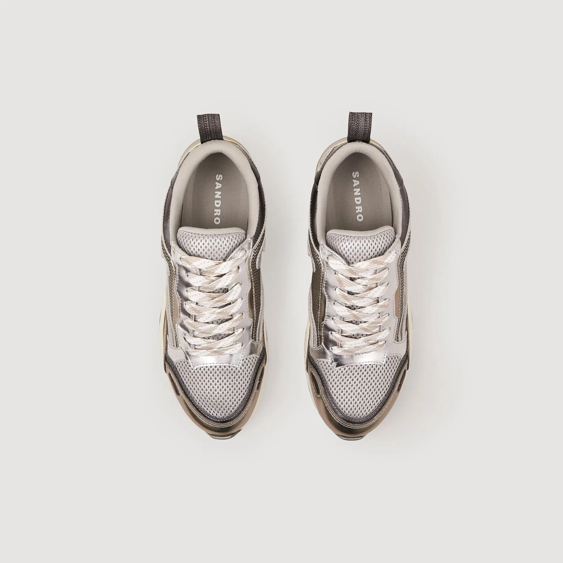 Cheap SANDRO Baskets Flame Argent