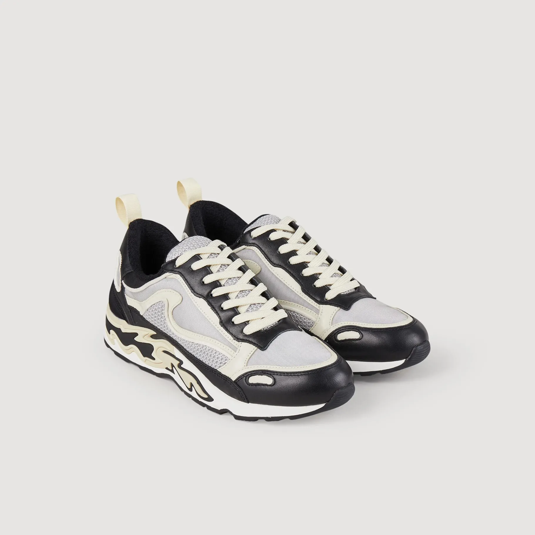 Shop SANDRO Baskets Flame Noir