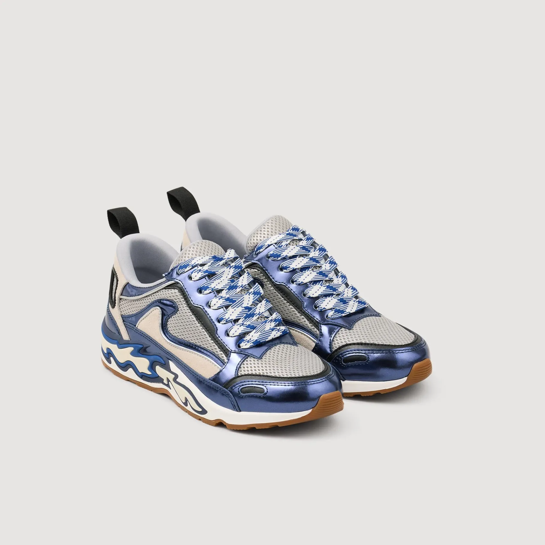 Fashion SANDRO Baskets Flame Bleu