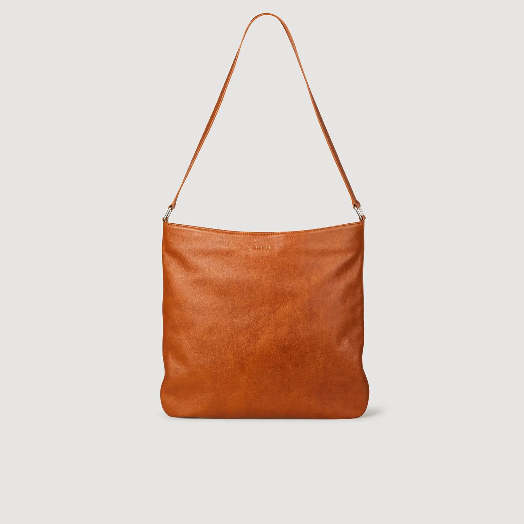 Sale SANDRO Besace En Cuir Grainé Camel
