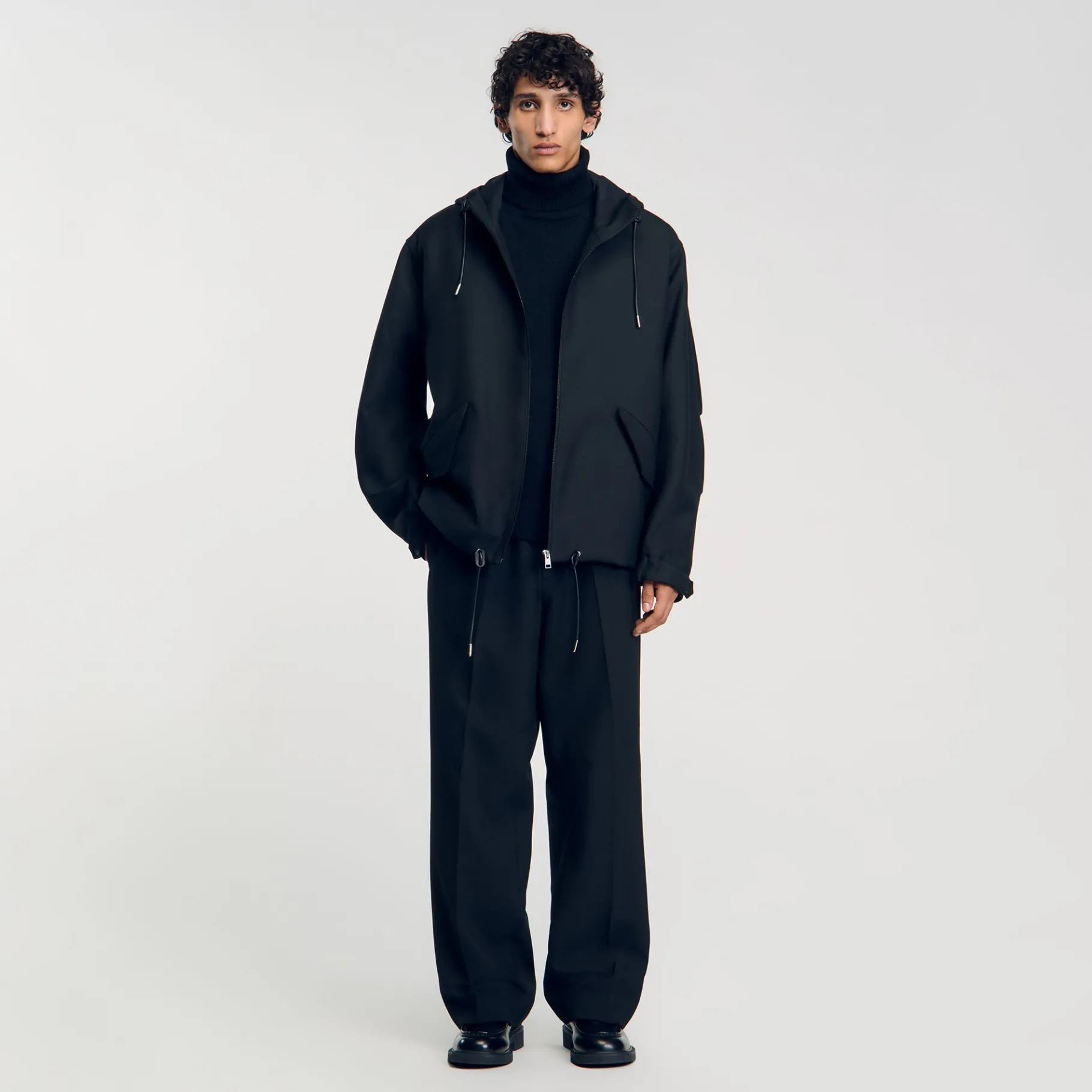 Best Sale SANDRO Blouson Oversize Noir