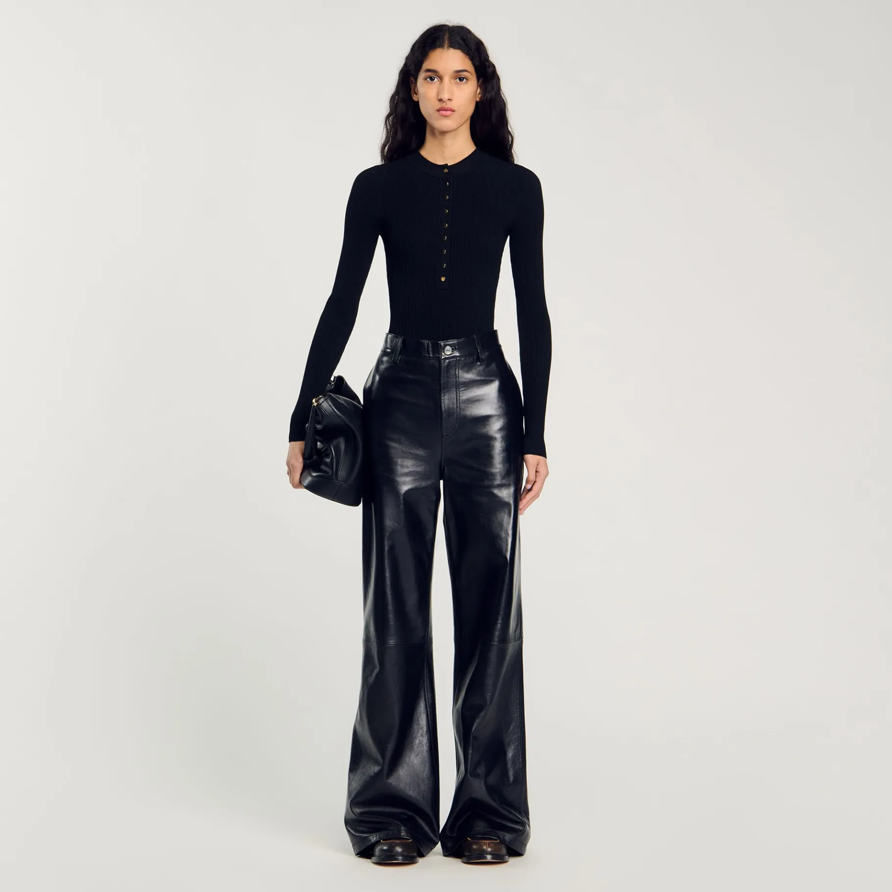 Best SANDRO Body En Maille Noir