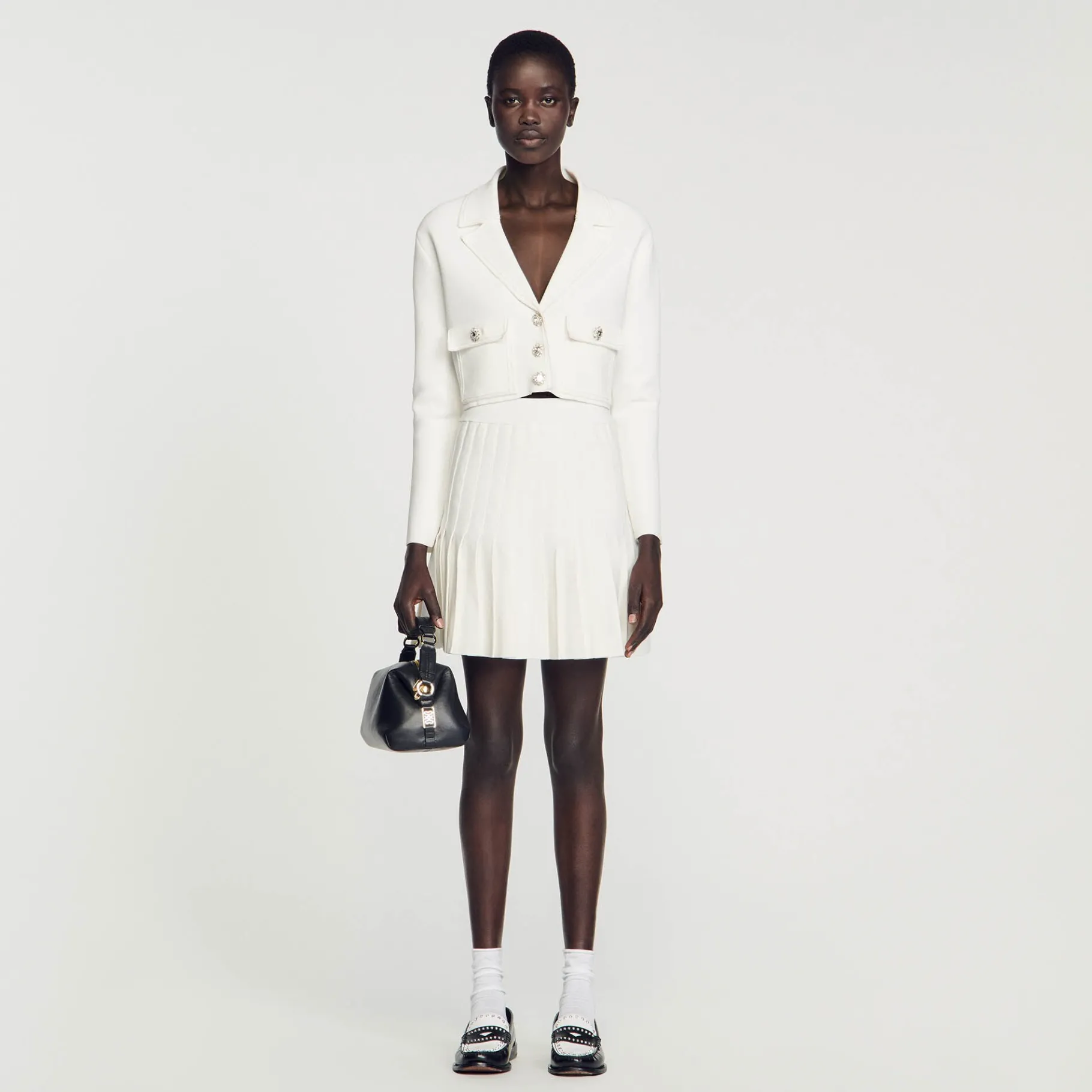 Outlet SANDRO Cardicoat Bijoux blanc