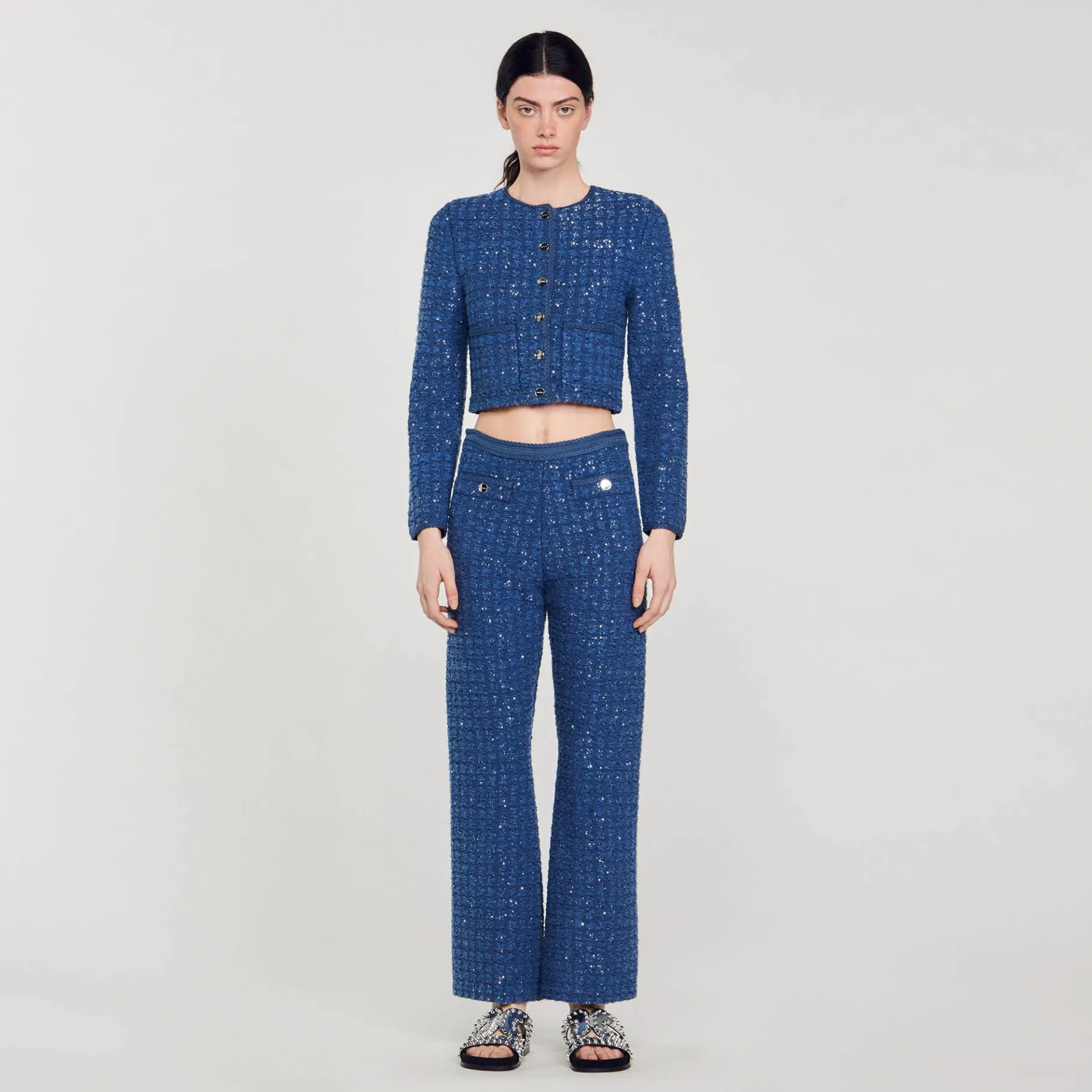 Online SANDRO Cardicoat Court Bleu