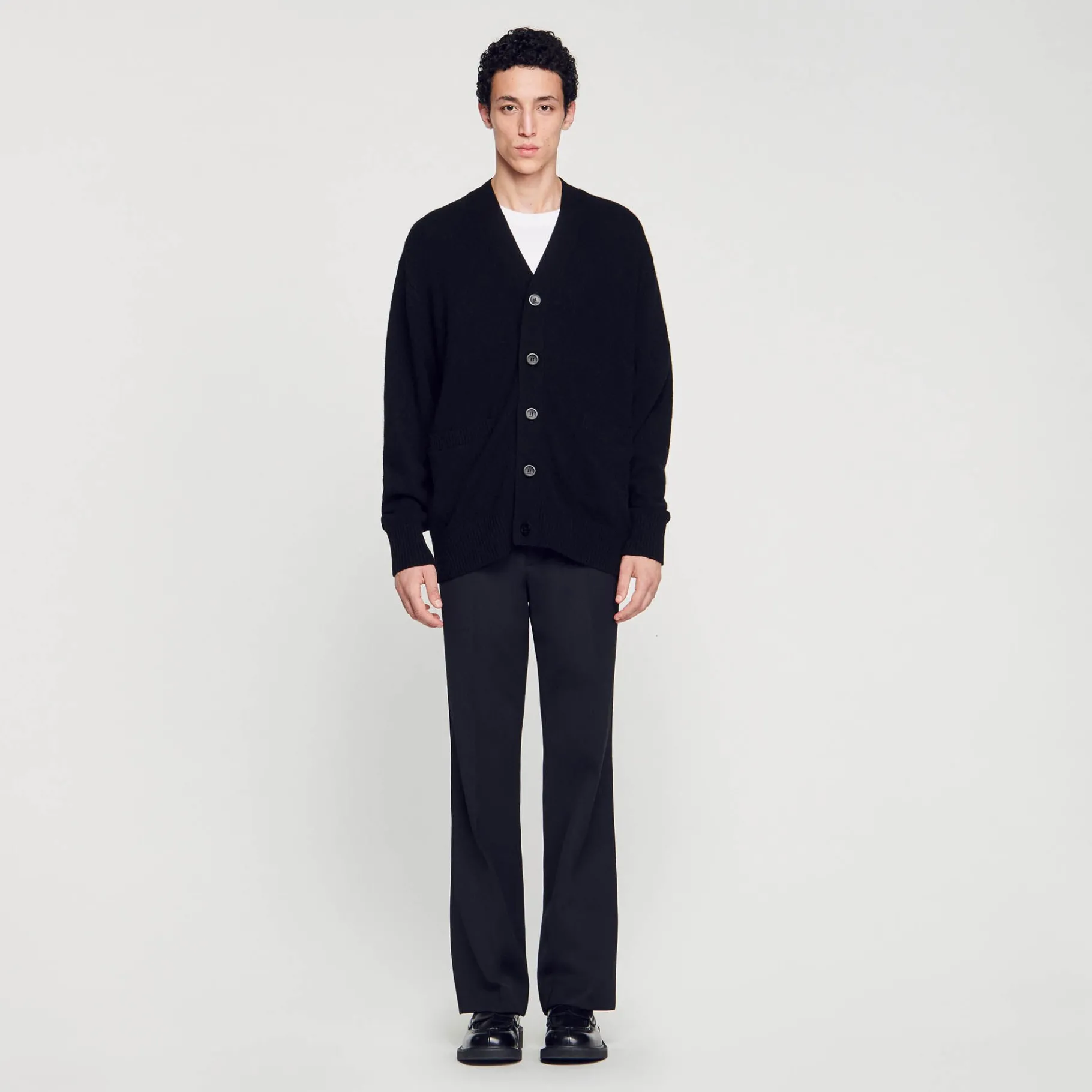 Store SANDRO Cardigan En Yak Noir