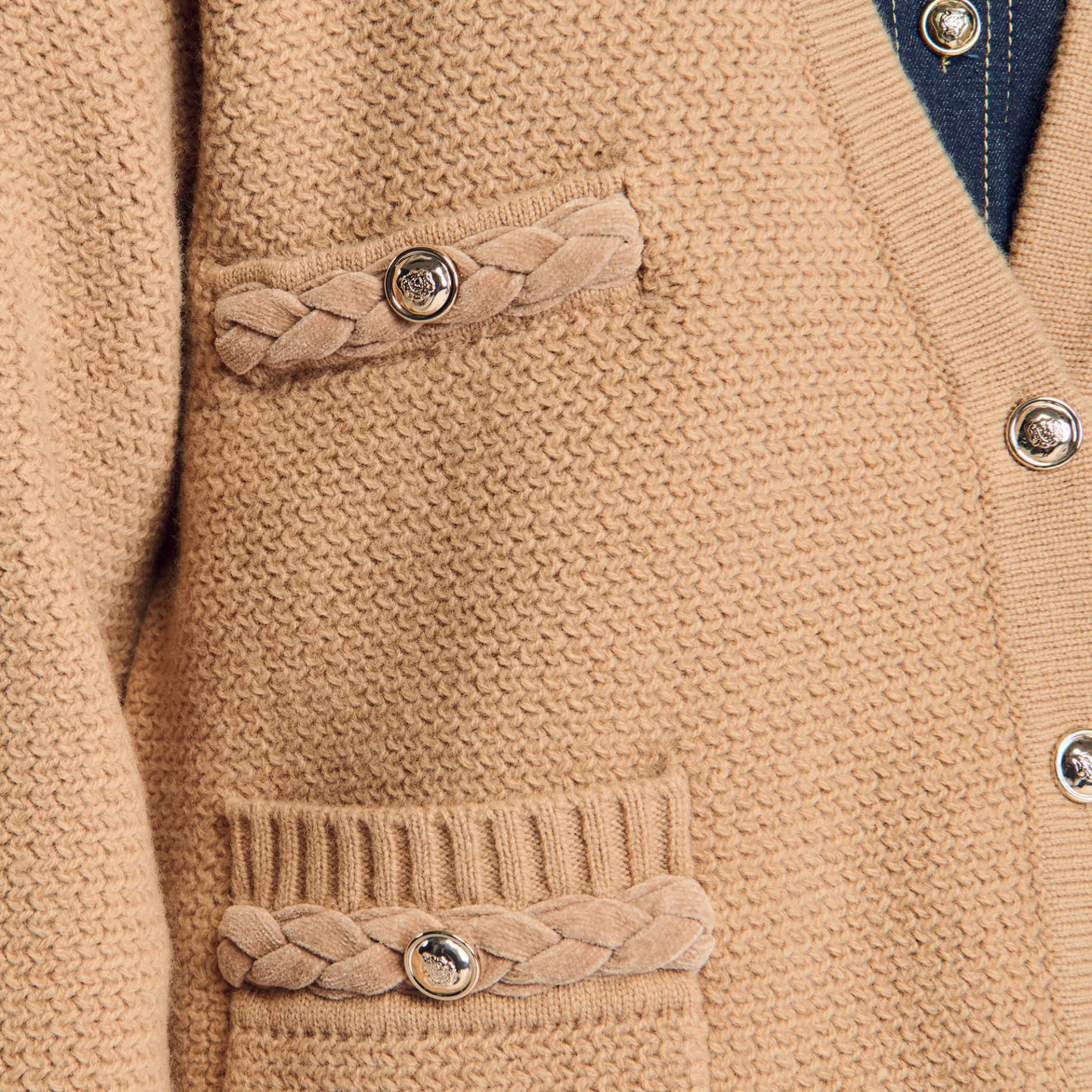 Best Sale SANDRO Cardigan Long En Laine Camel
