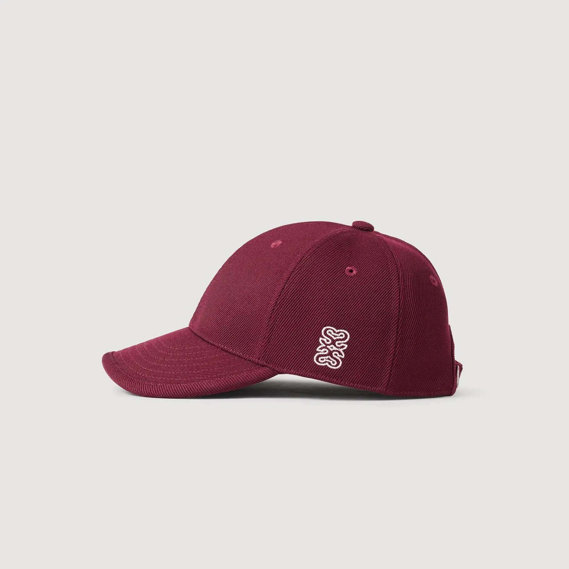 Best Sale SANDRO Casquette En Coton Bordeaux