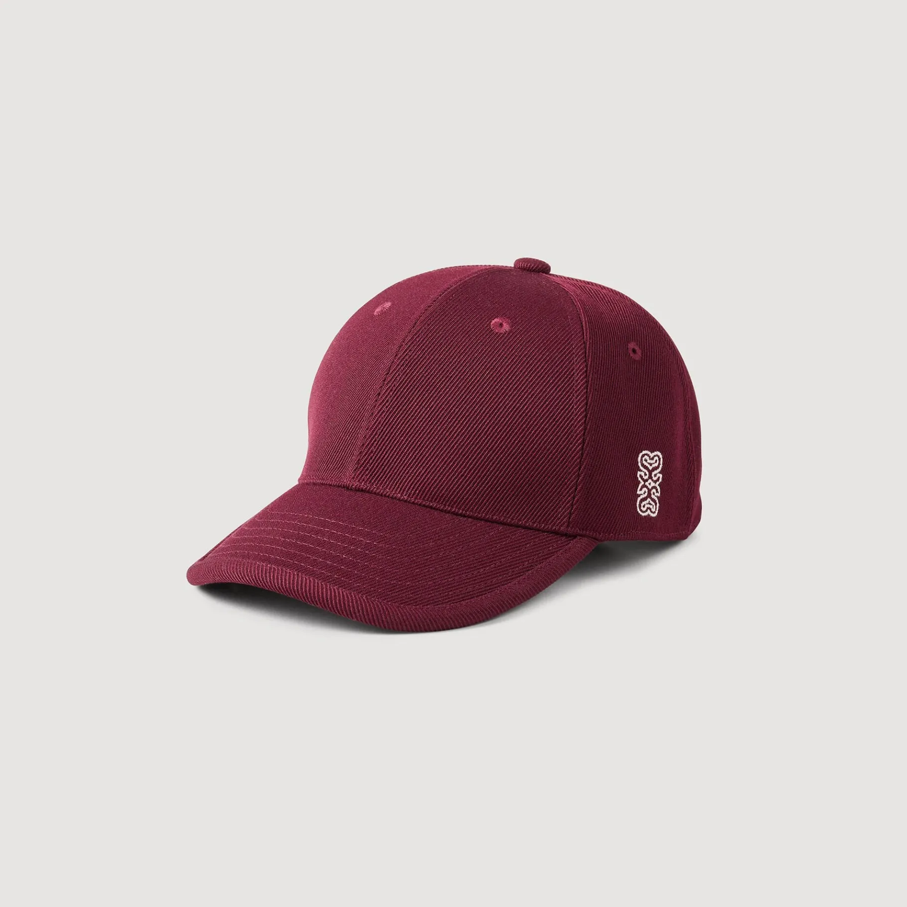 Best Sale SANDRO Casquette En Coton Bordeaux
