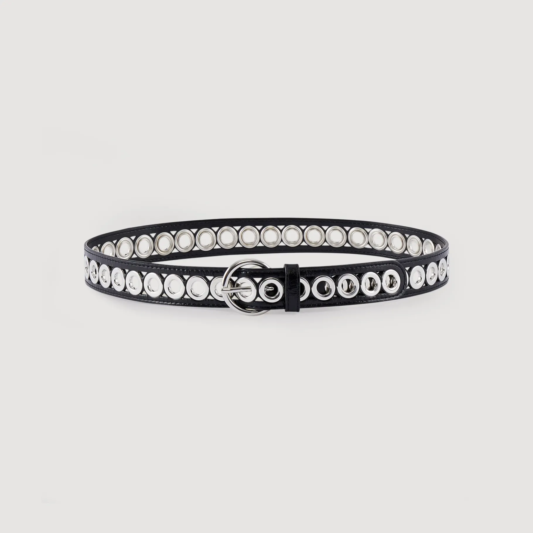 Cheap SANDRO Ceinture Adelia Noir
