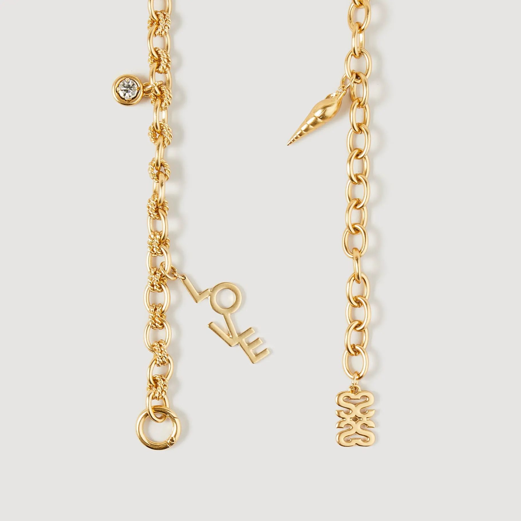 Store SANDRO Ceinture Bijou à Pampilles Gold