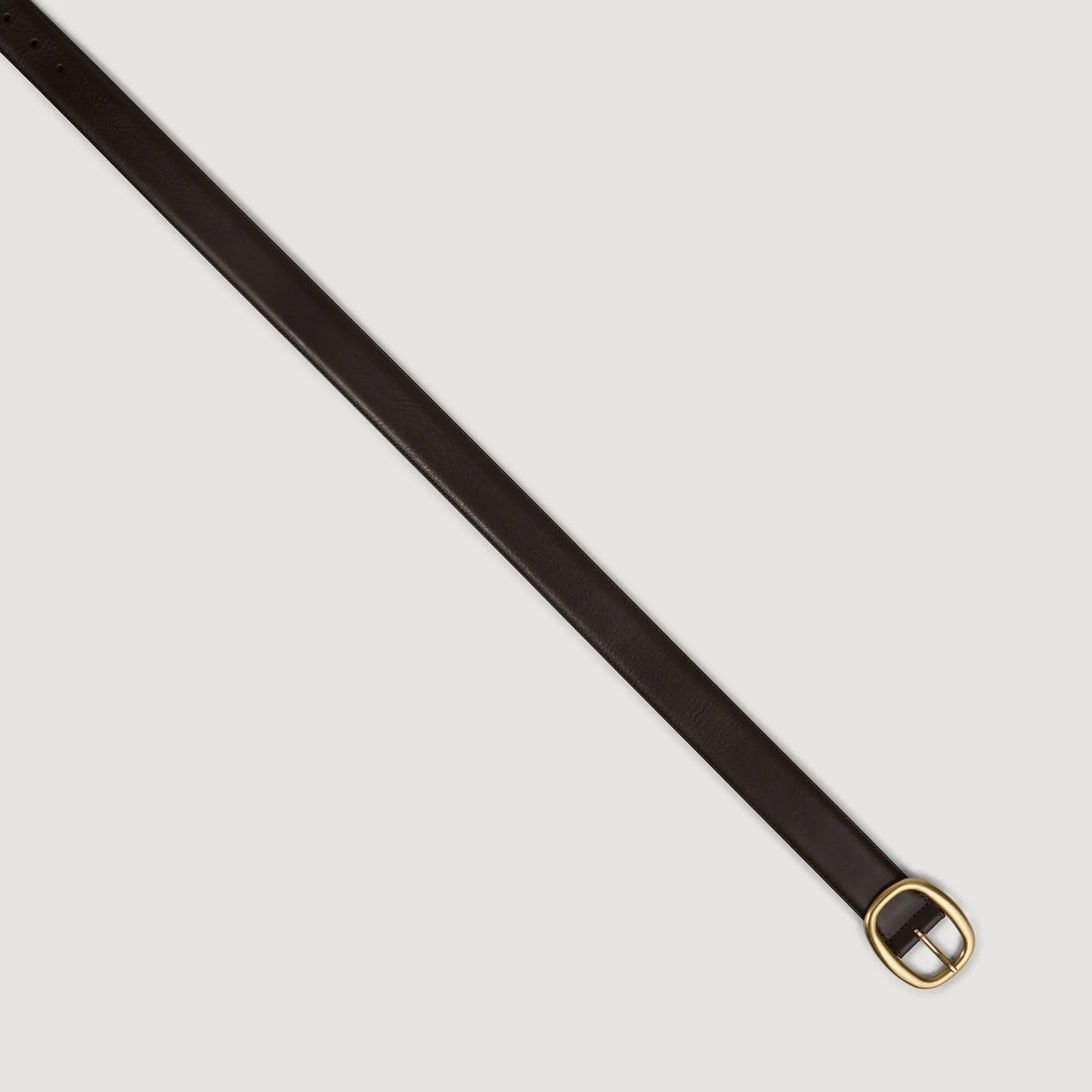 Cheap SANDRO Ceinture En Cuir Marron Foncé
