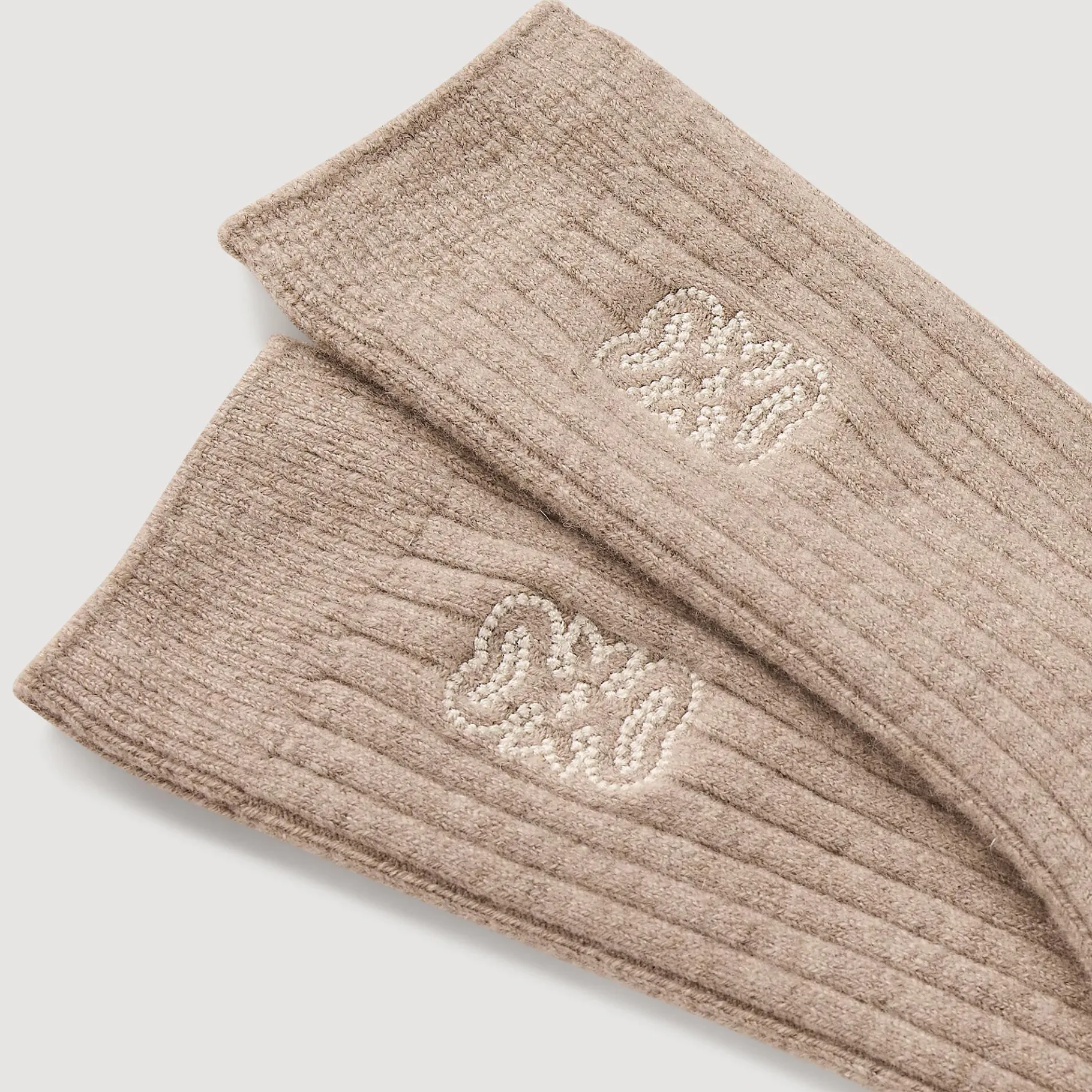 Outlet SANDRO Chaussettes Brodées Beige