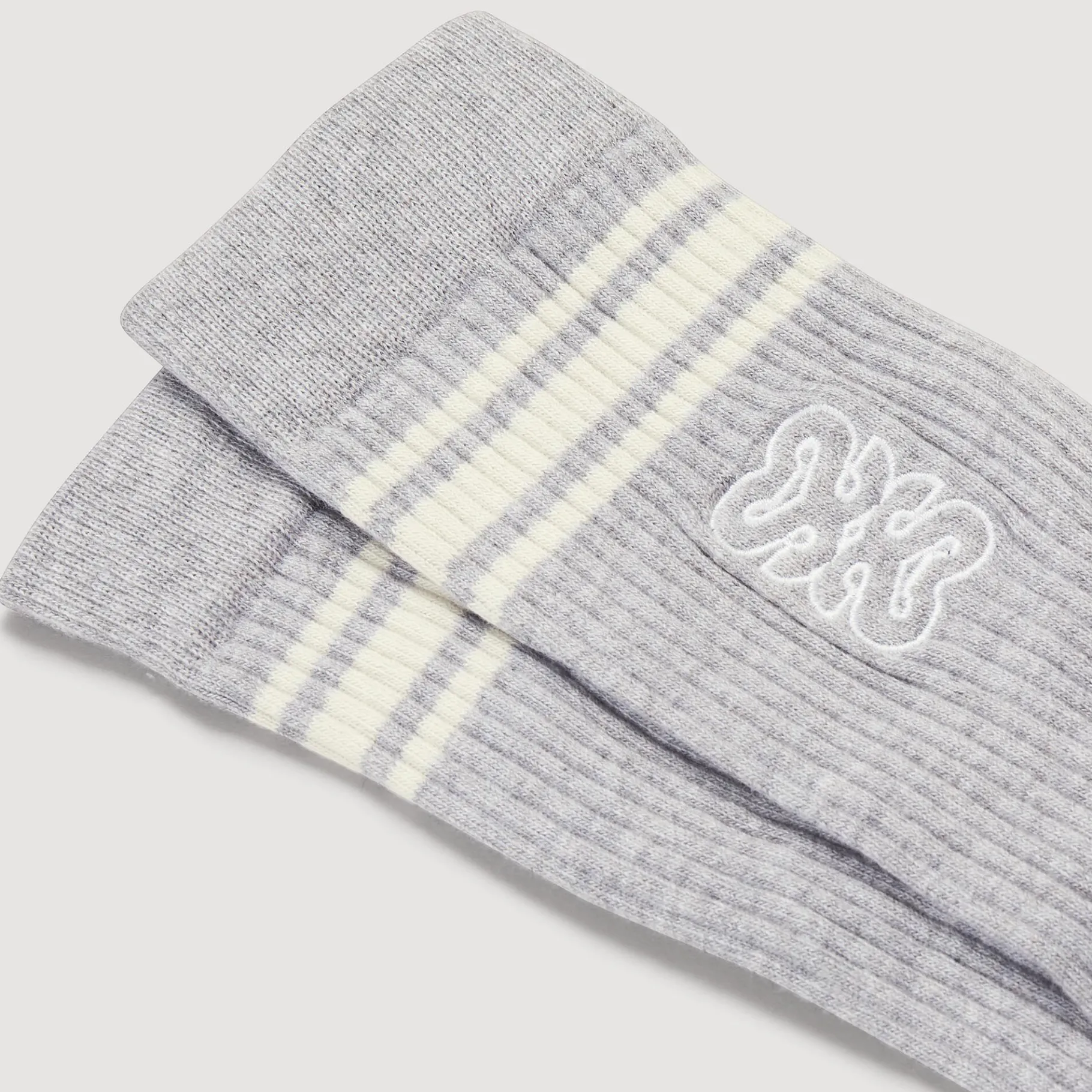 Cheap SANDRO Chaussettes Brodées Gris
