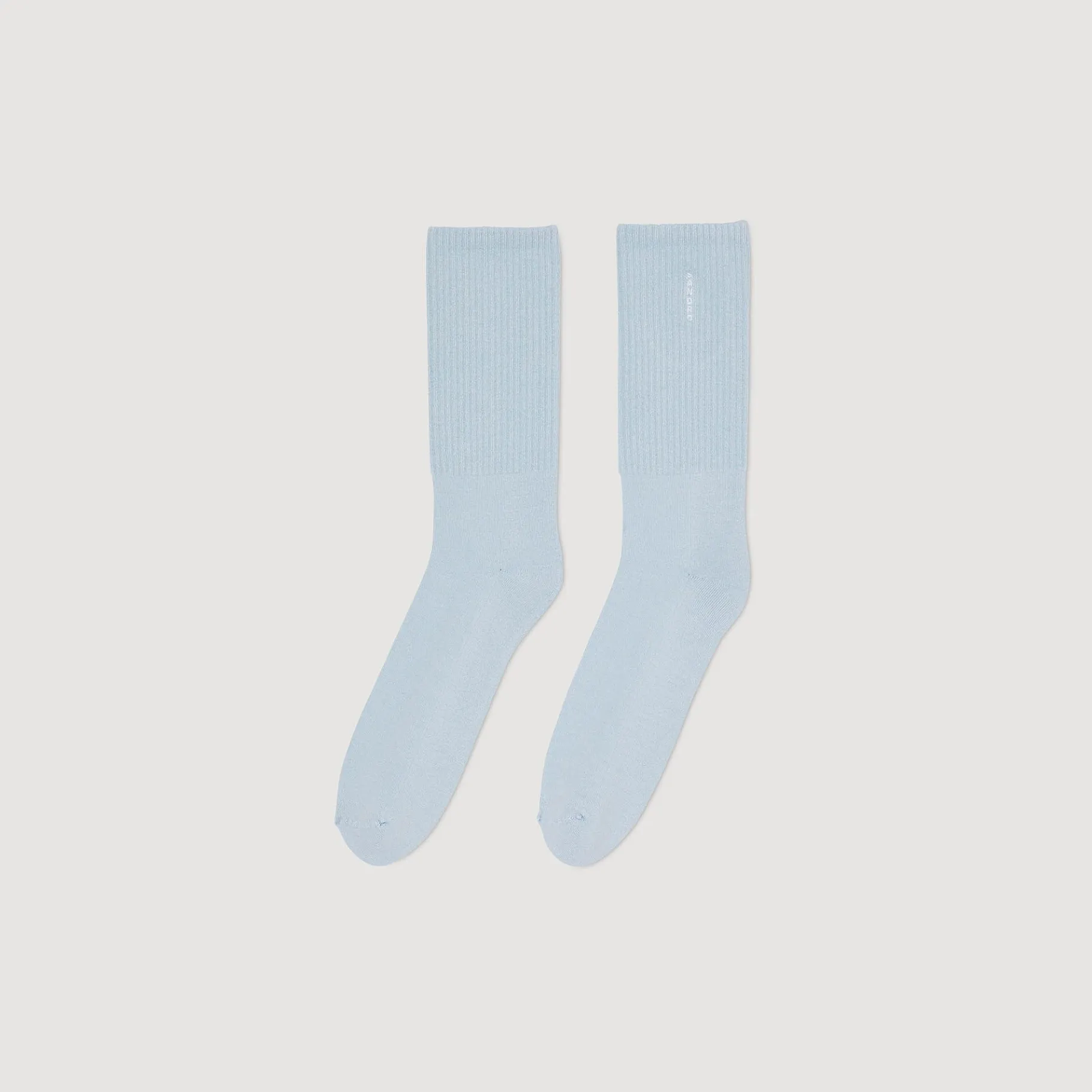 Online SANDRO Chaussettes En Coton Bleu Ciel
