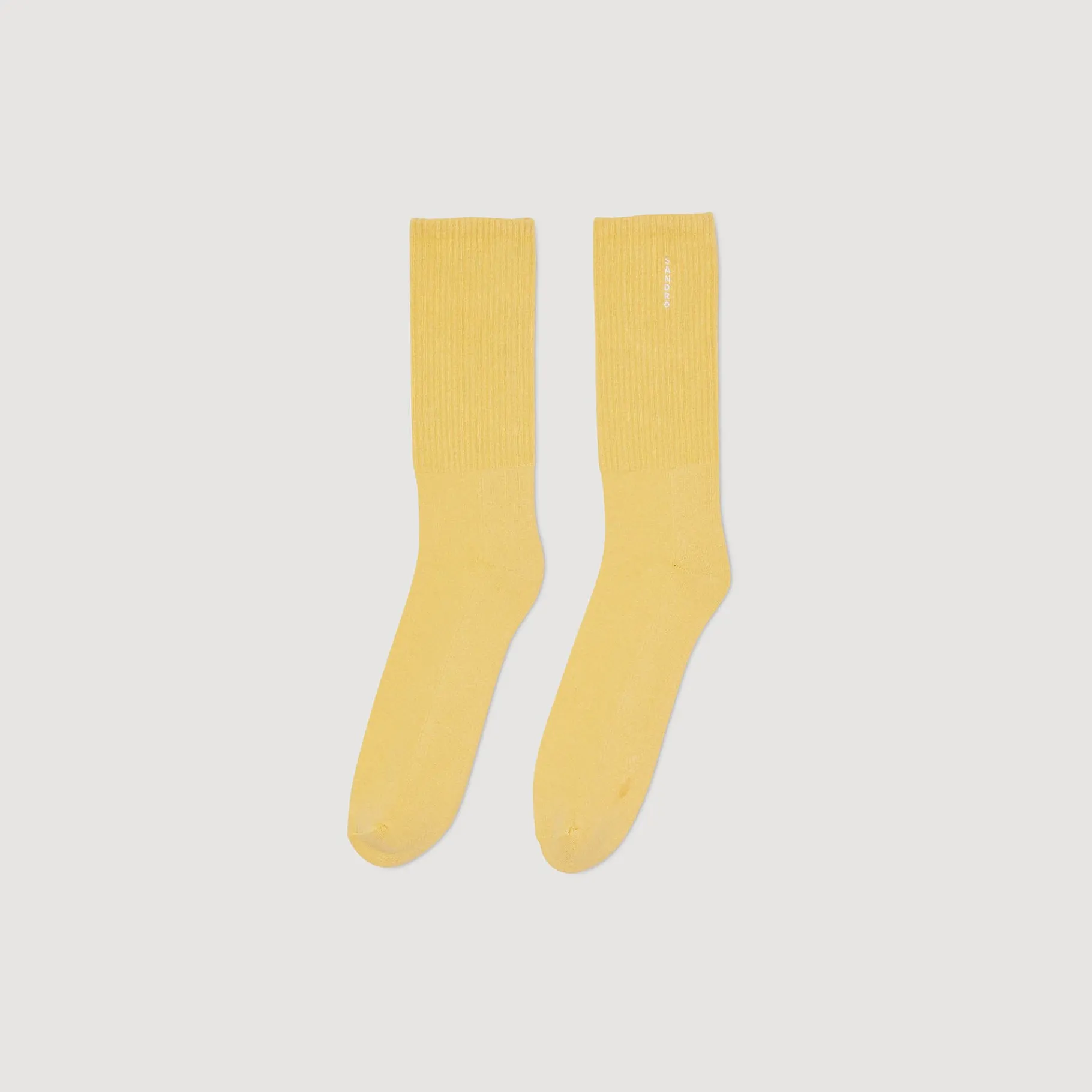 Cheap SANDRO Chaussettes En Coton Jaune