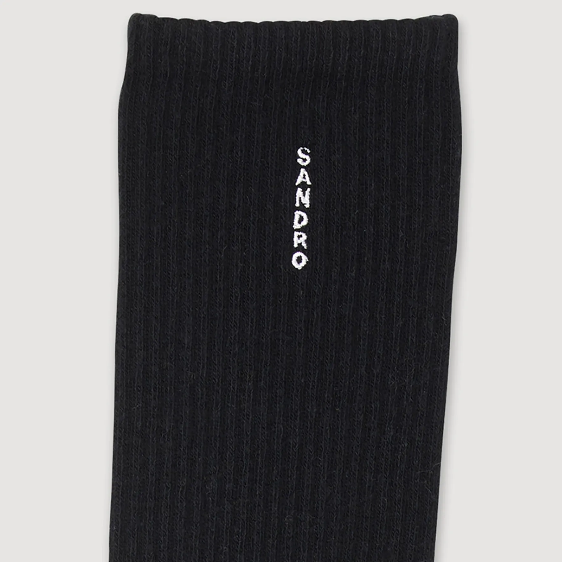 Sale SANDRO Chaussettes En Coton Noir