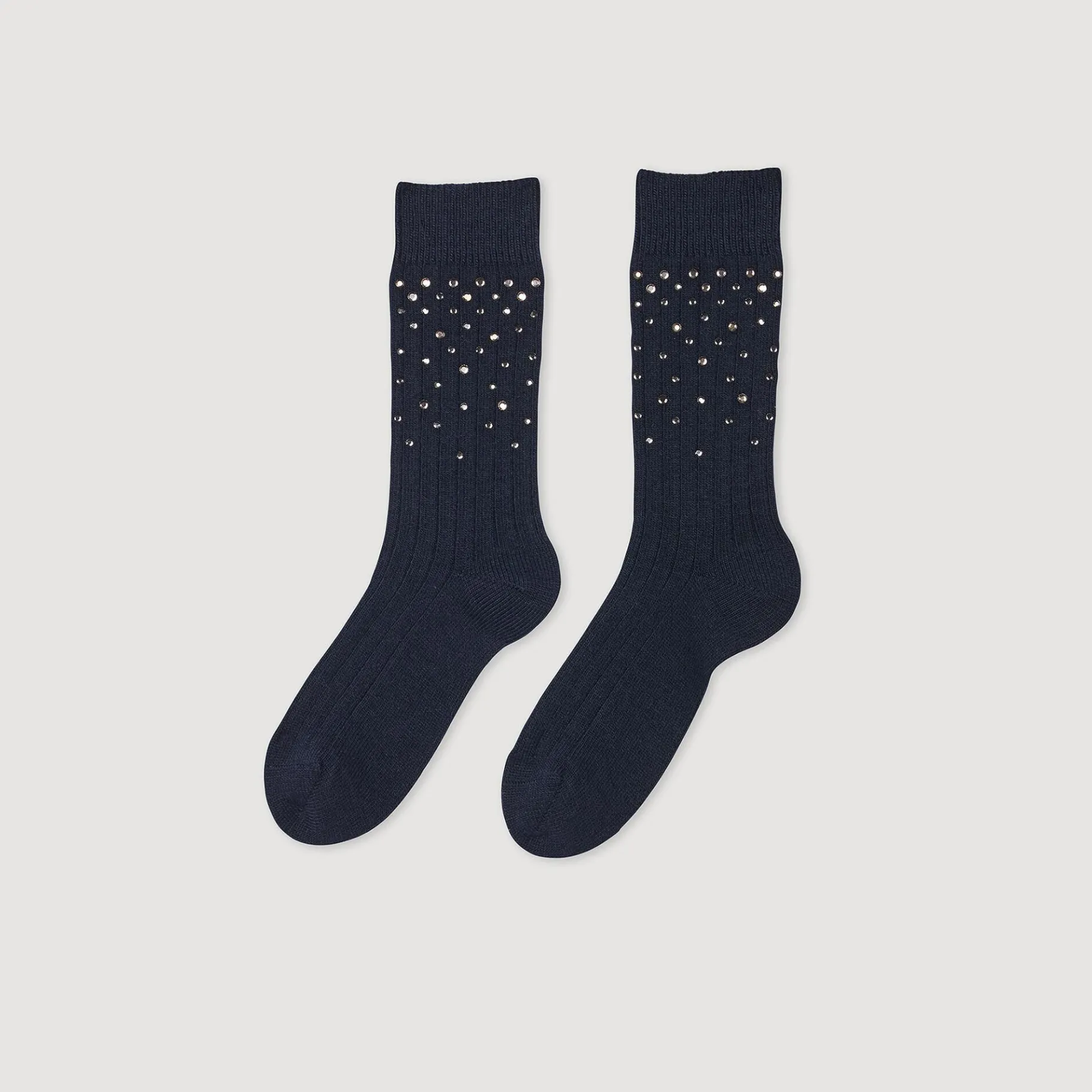 Flash Sale SANDRO Chaussettes Strassées Marine
