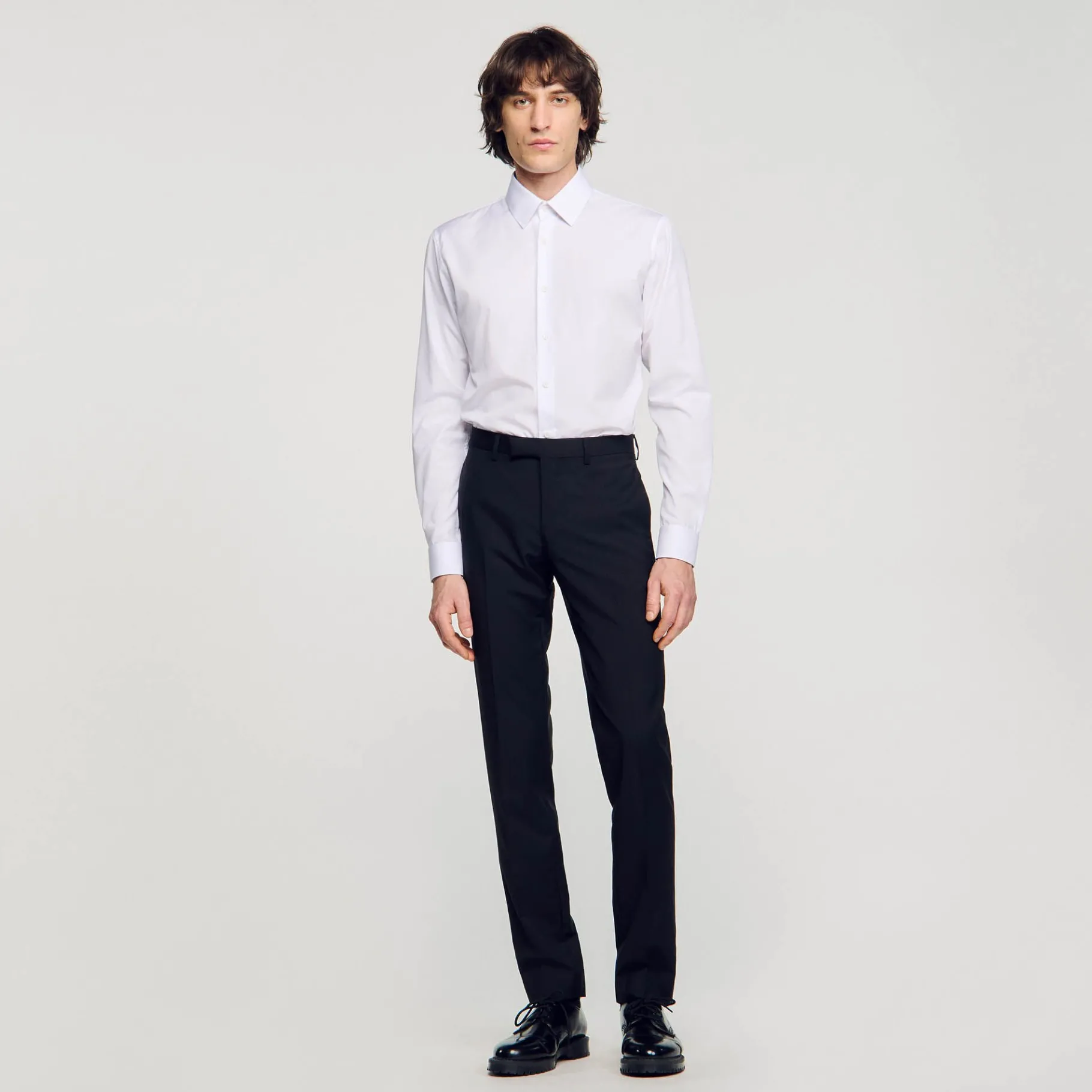 Discount SANDRO Chemise à Manches Longues blanc