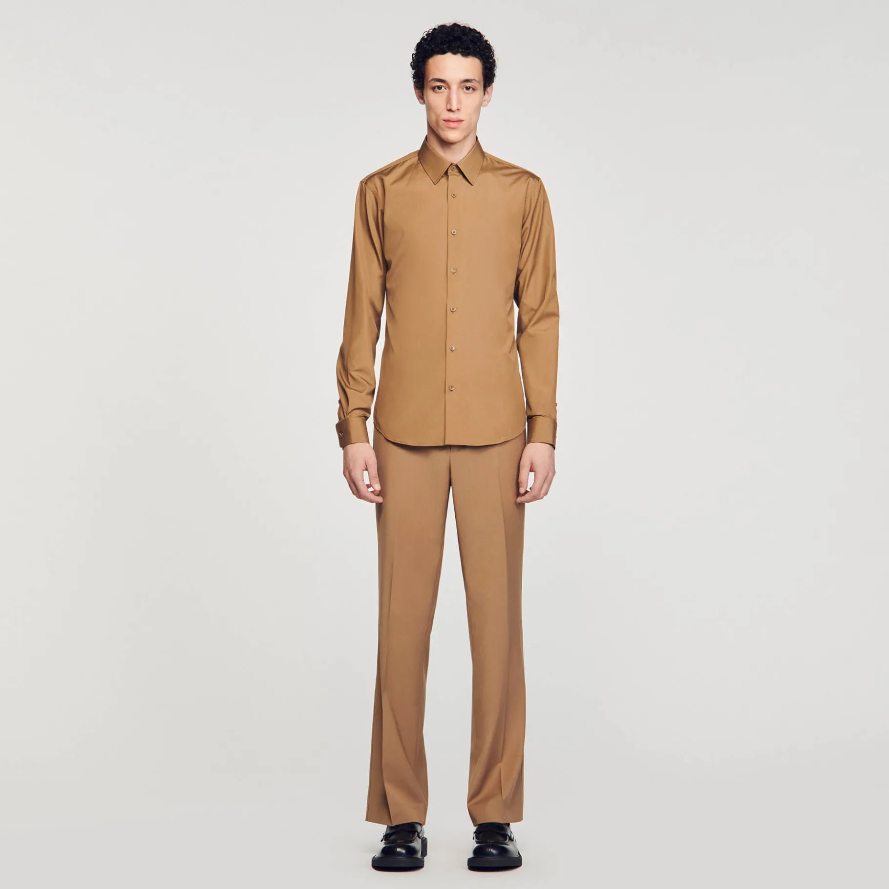 Flash Sale SANDRO Chemise à Manches Longues Camel
