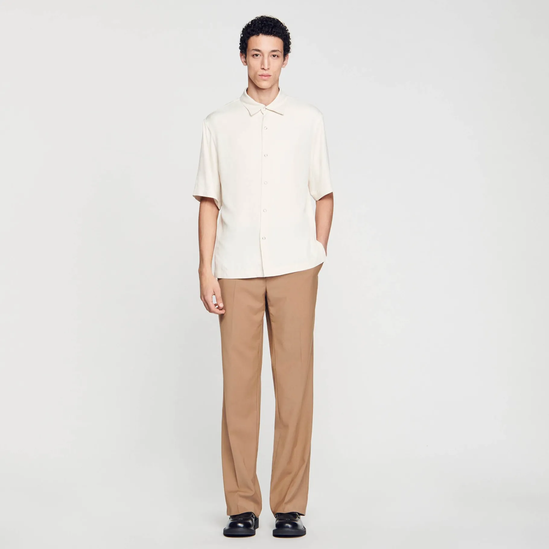 Sale SANDRO Chemise Boutonnée Ecru