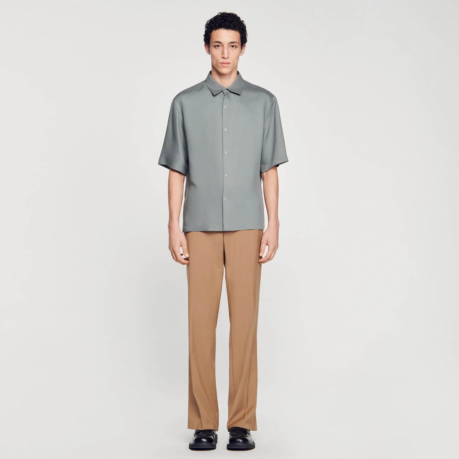 Hot SANDRO Chemise Boutonnée Gris