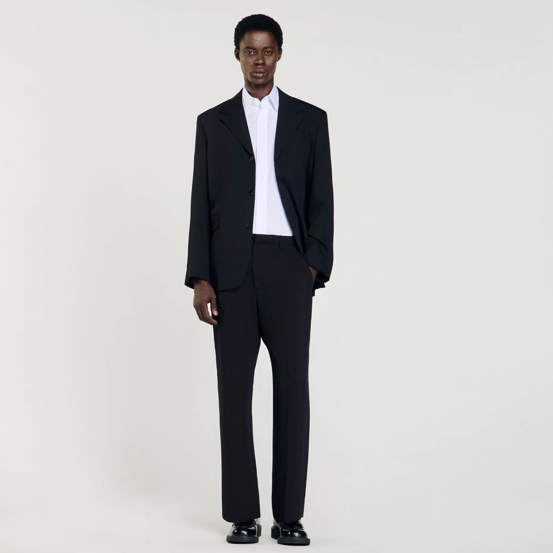 Online SANDRO Chemise En Coton blanc