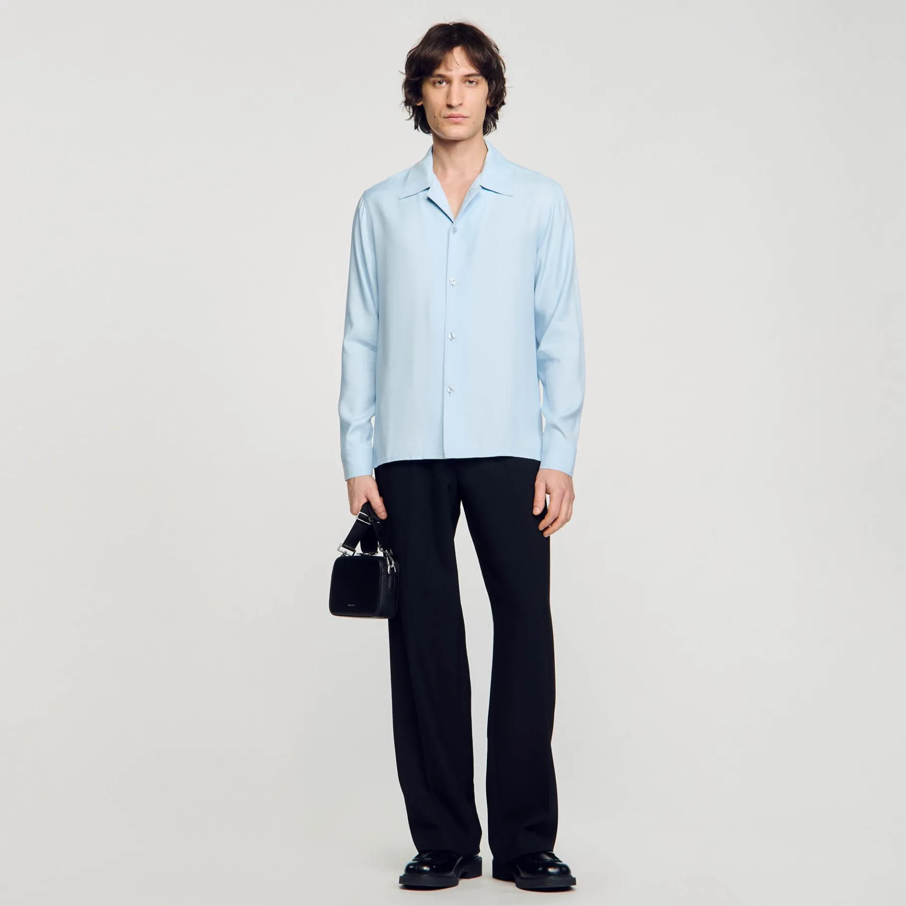 Flash Sale SANDRO Chemise Fluide Bleu Clair