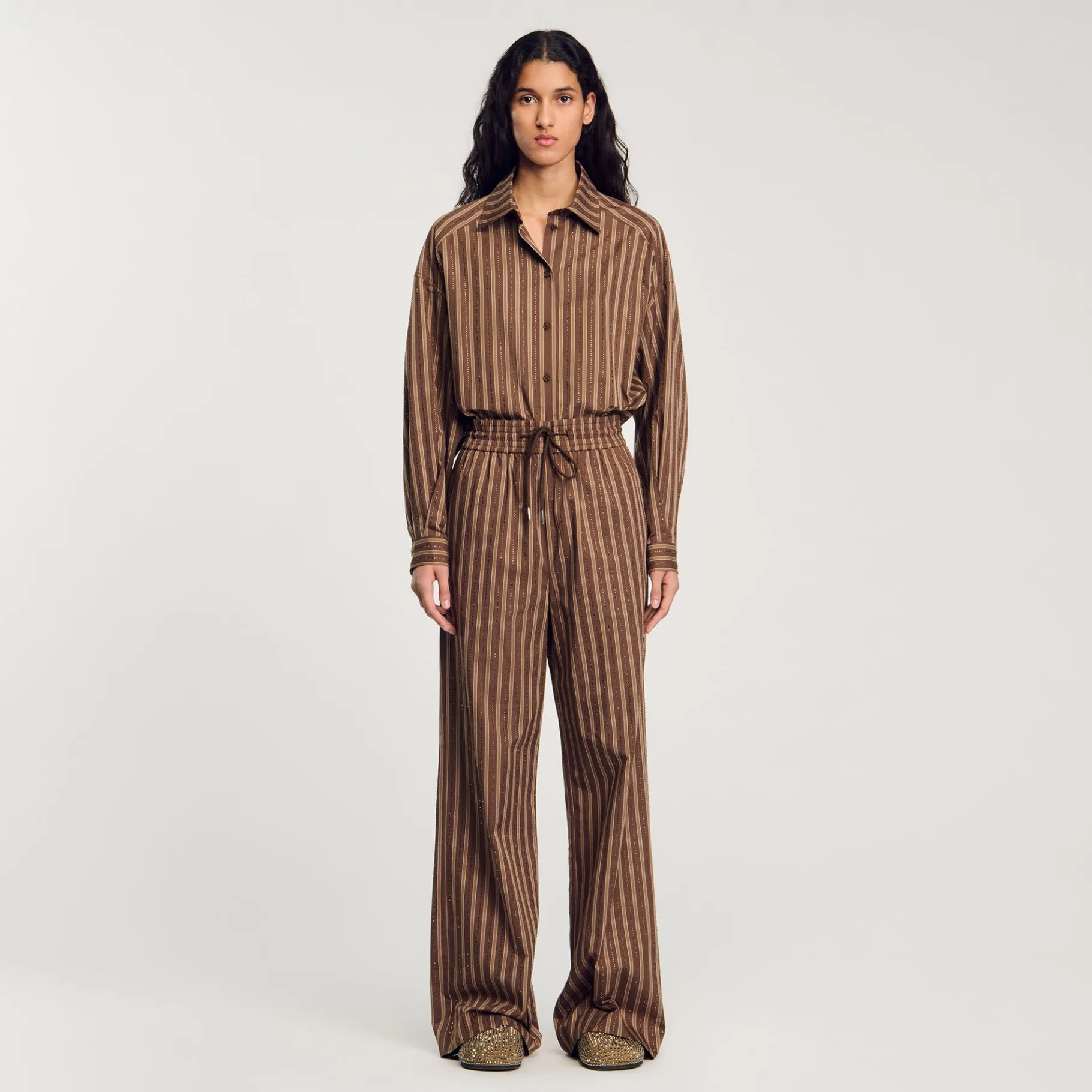 Hot SANDRO Chemise Oversize Marron