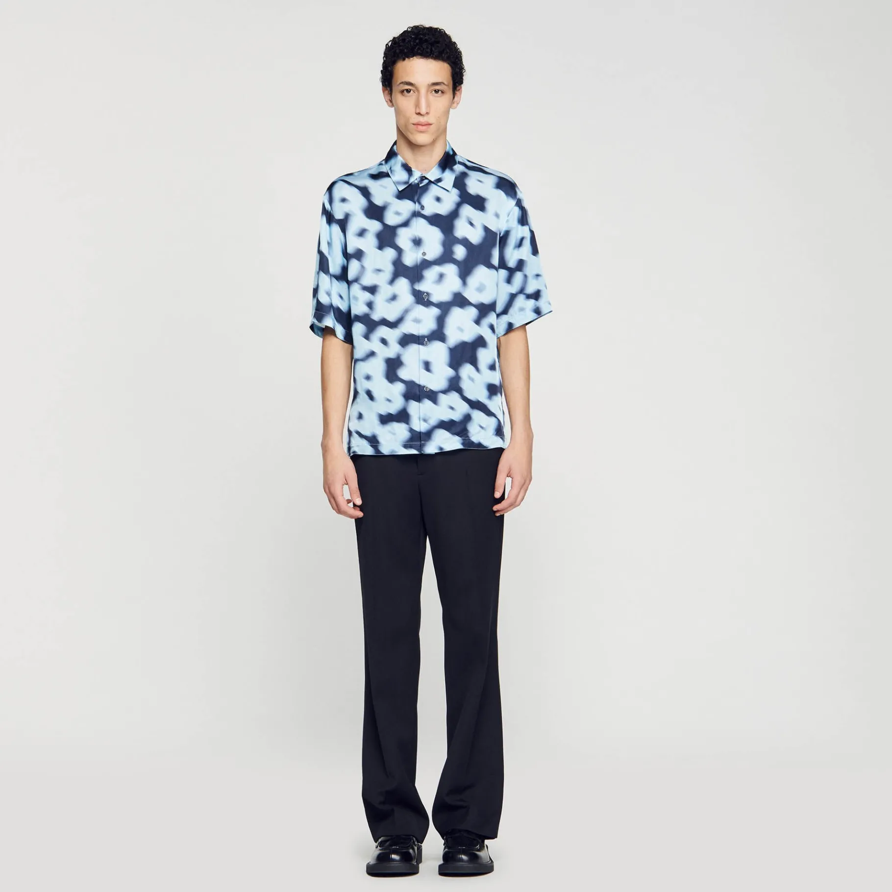 Online SANDRO Chemise Oversize Bleu