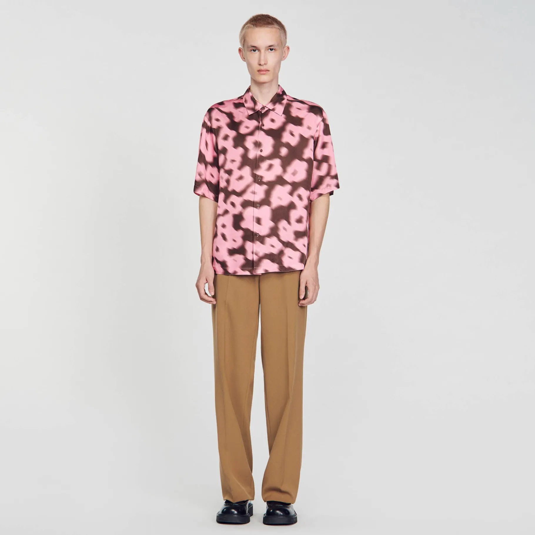 New SANDRO Chemise Oversize Rose