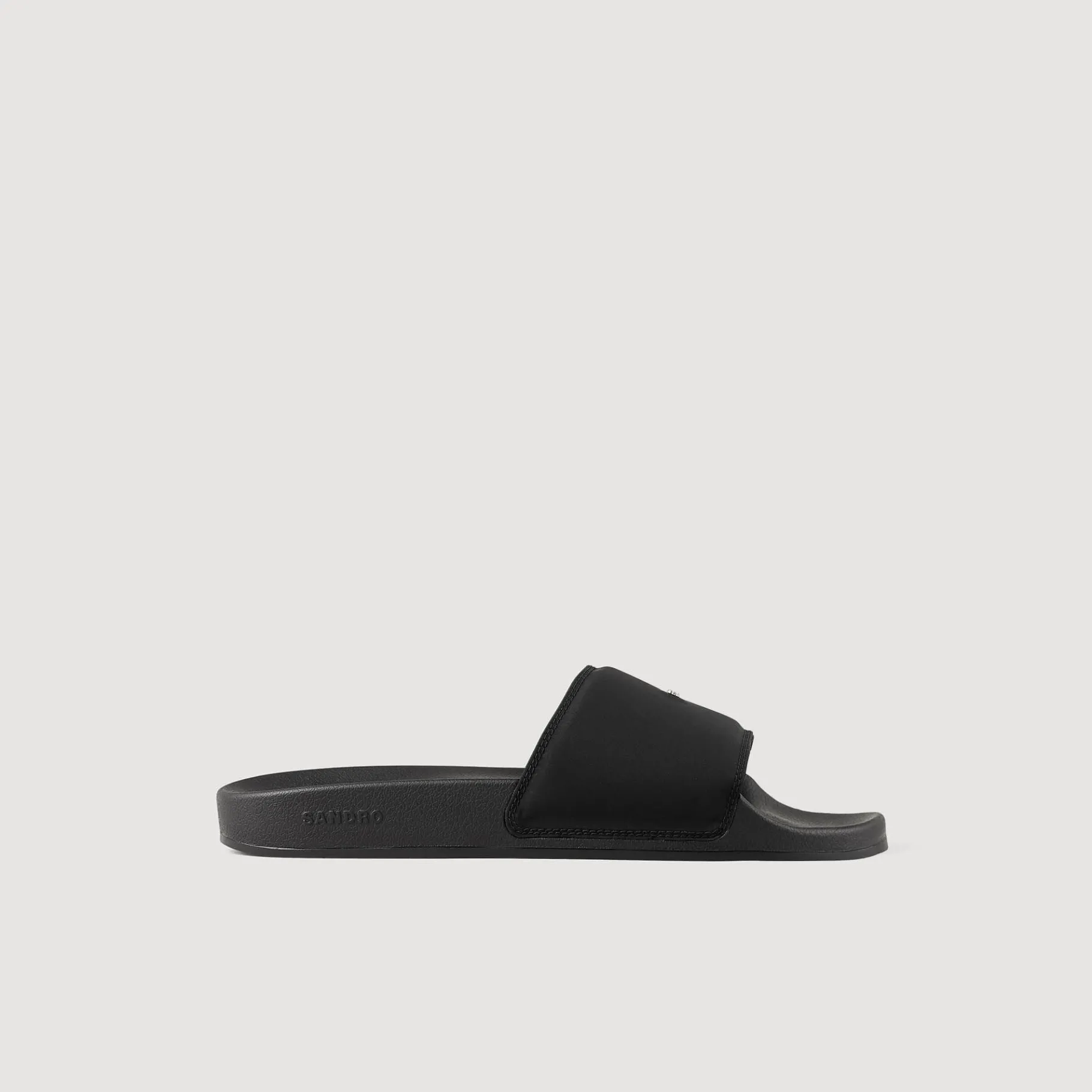 Store SANDRO Claquettes En Gomme Noir
