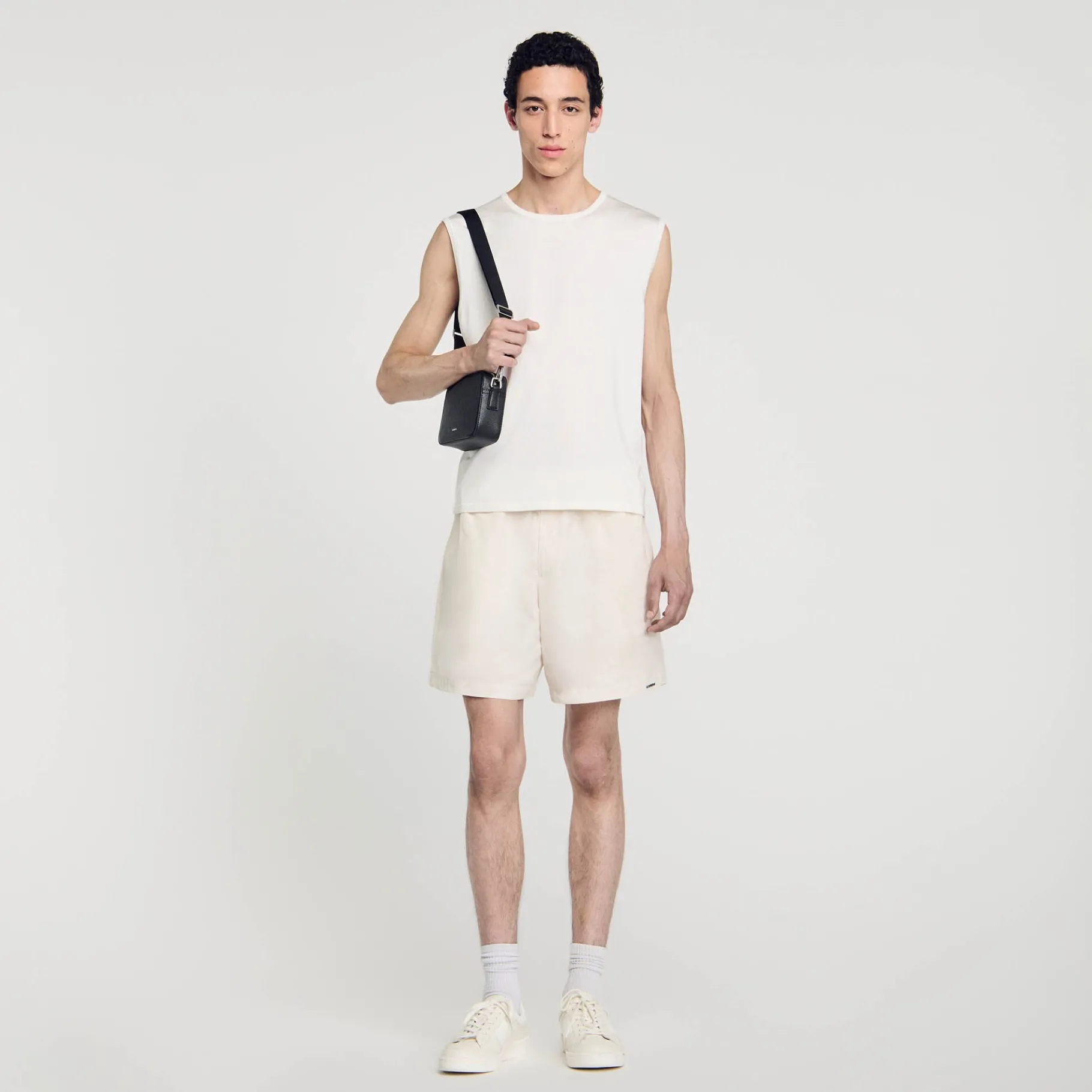 Cheap SANDRO Débardeur En Maille Fine Ecru