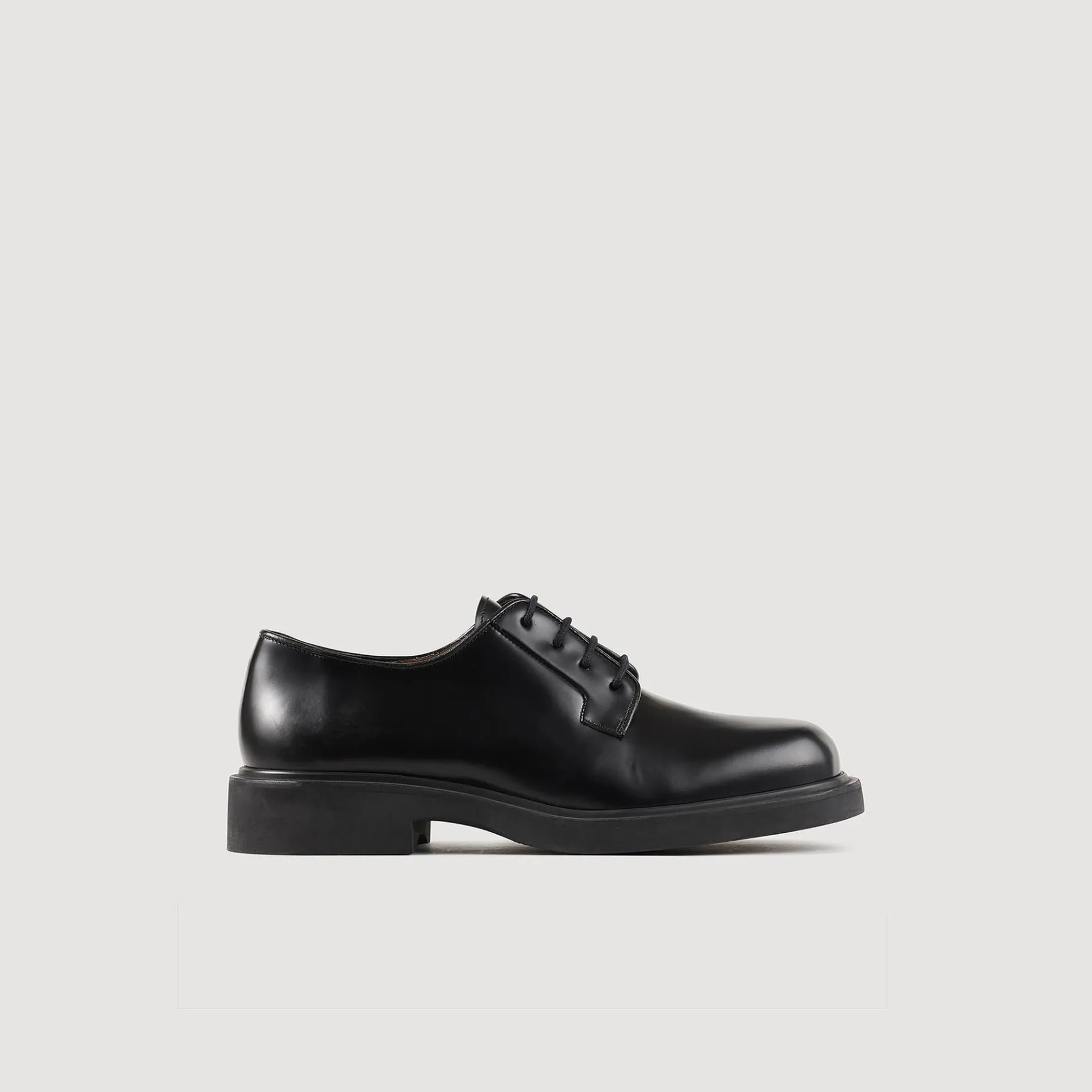 Best SANDRO Derbies En Cuir Glacé Noir