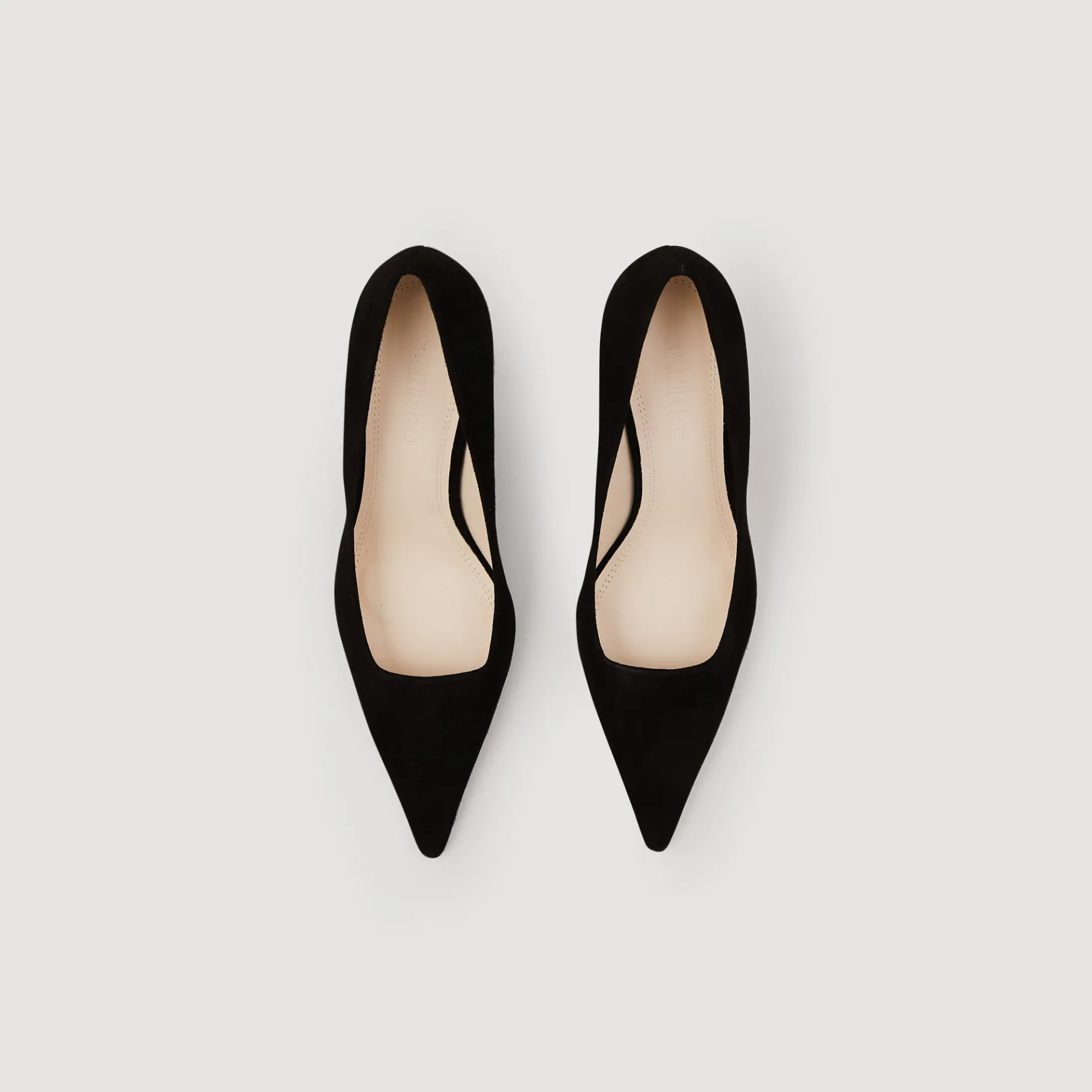 Online SANDRO Escarpins En Daim Noir