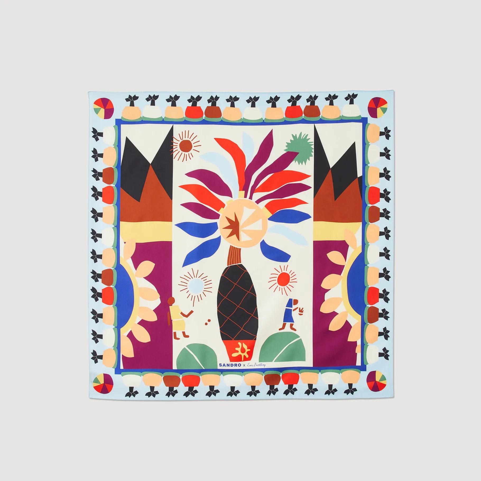 Flash Sale SANDRO Foulard Imprimé Multicolore