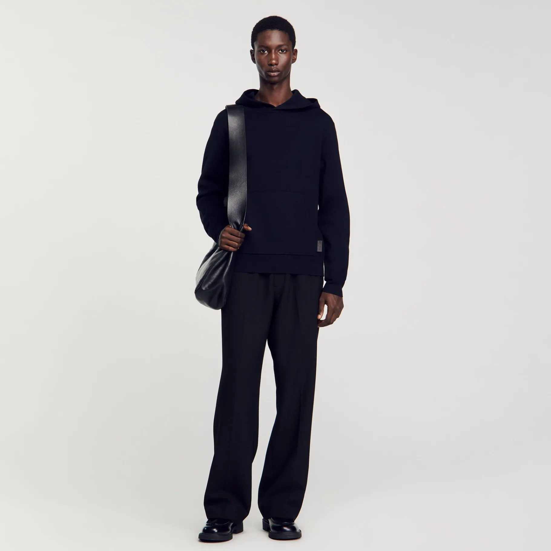 Cheap SANDRO Hoodie à Capuche Marine