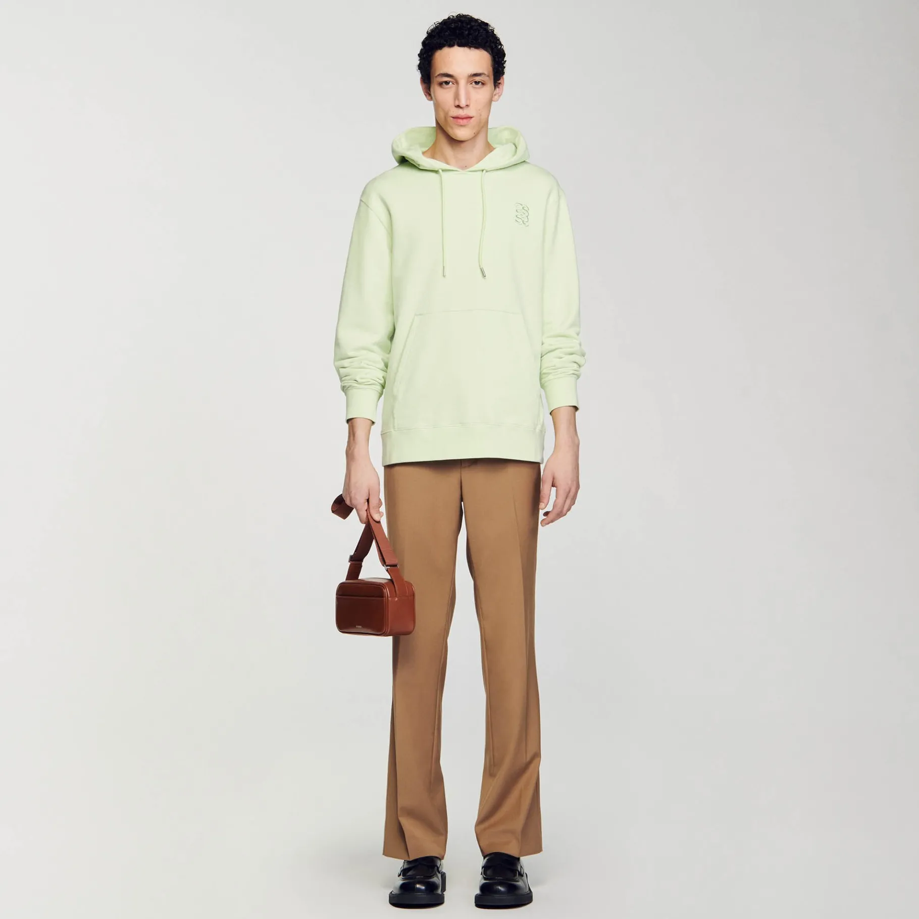 New SANDRO Hoodie à Capuche Anis