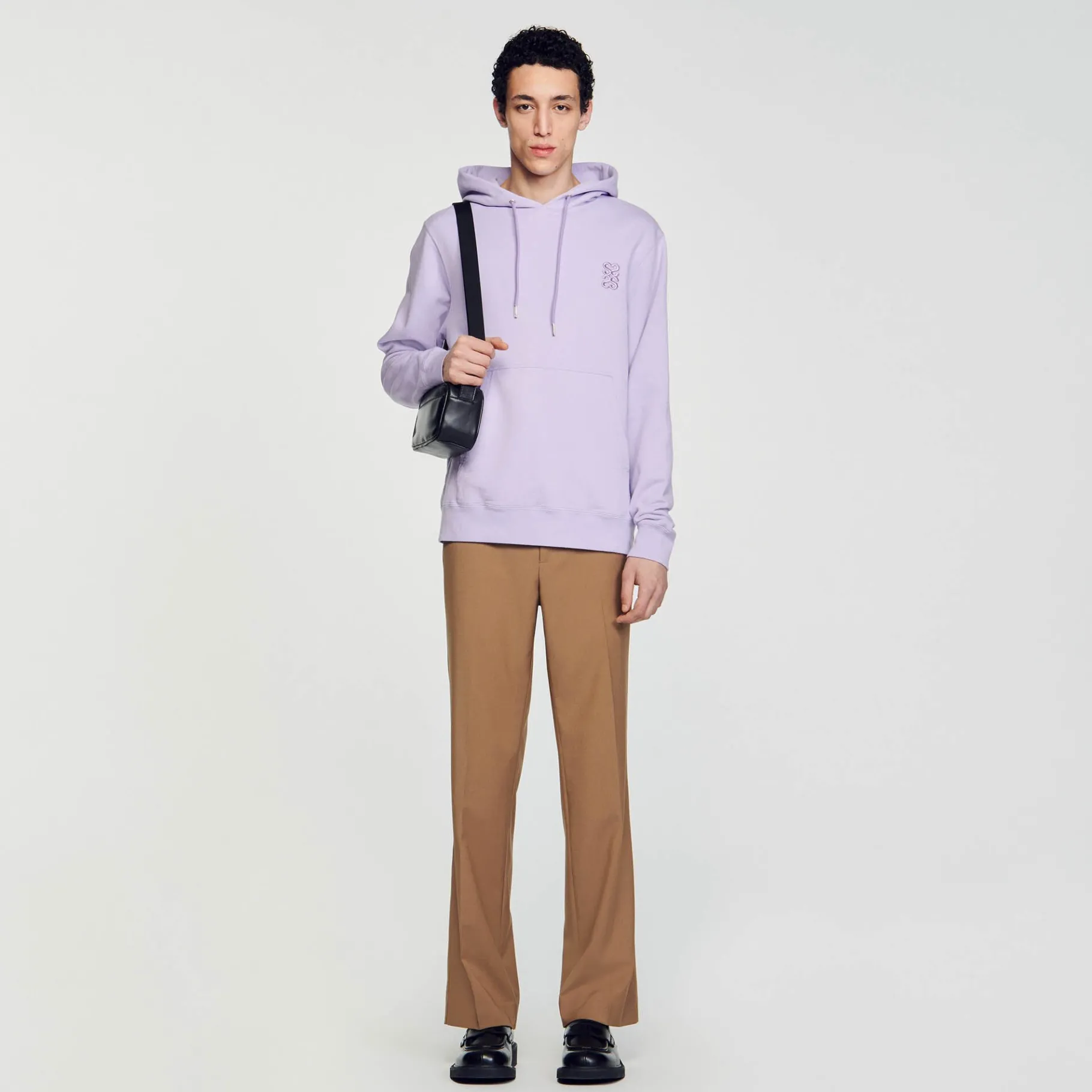 Best Sale SANDRO Hoodie à Capuche Lavande