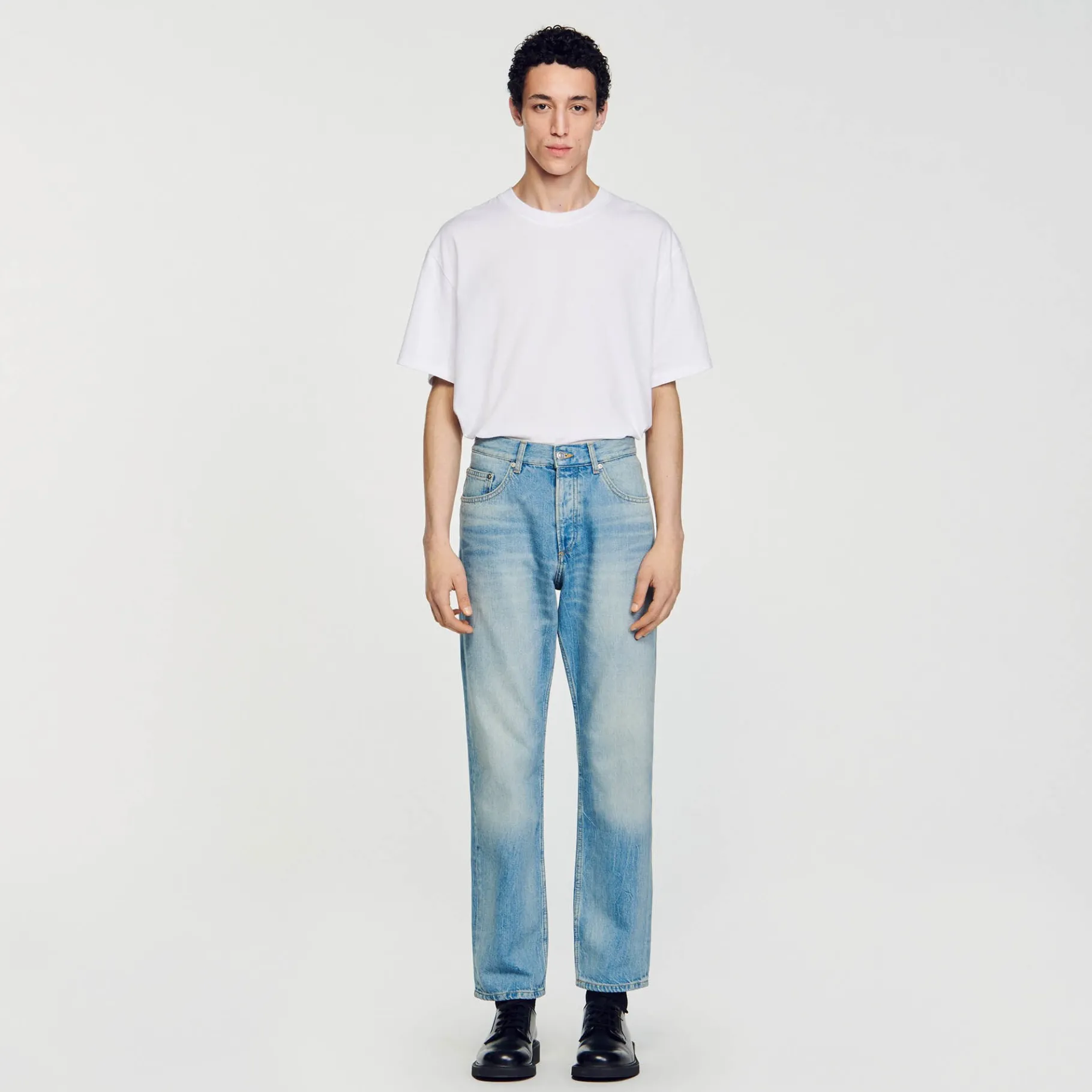 Cheap SANDRO Jean Délavé Denim