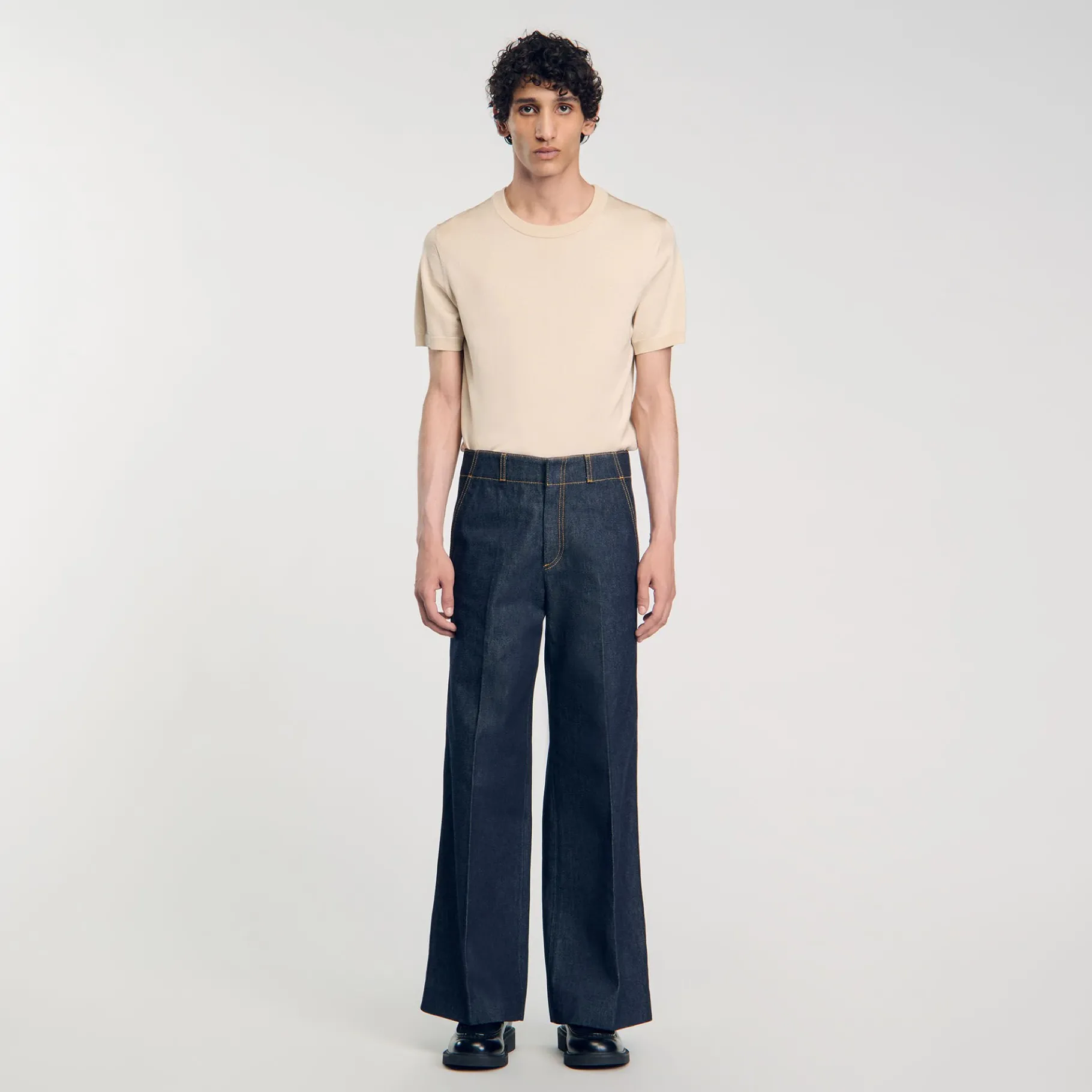 Shop SANDRO Jean Large Denim