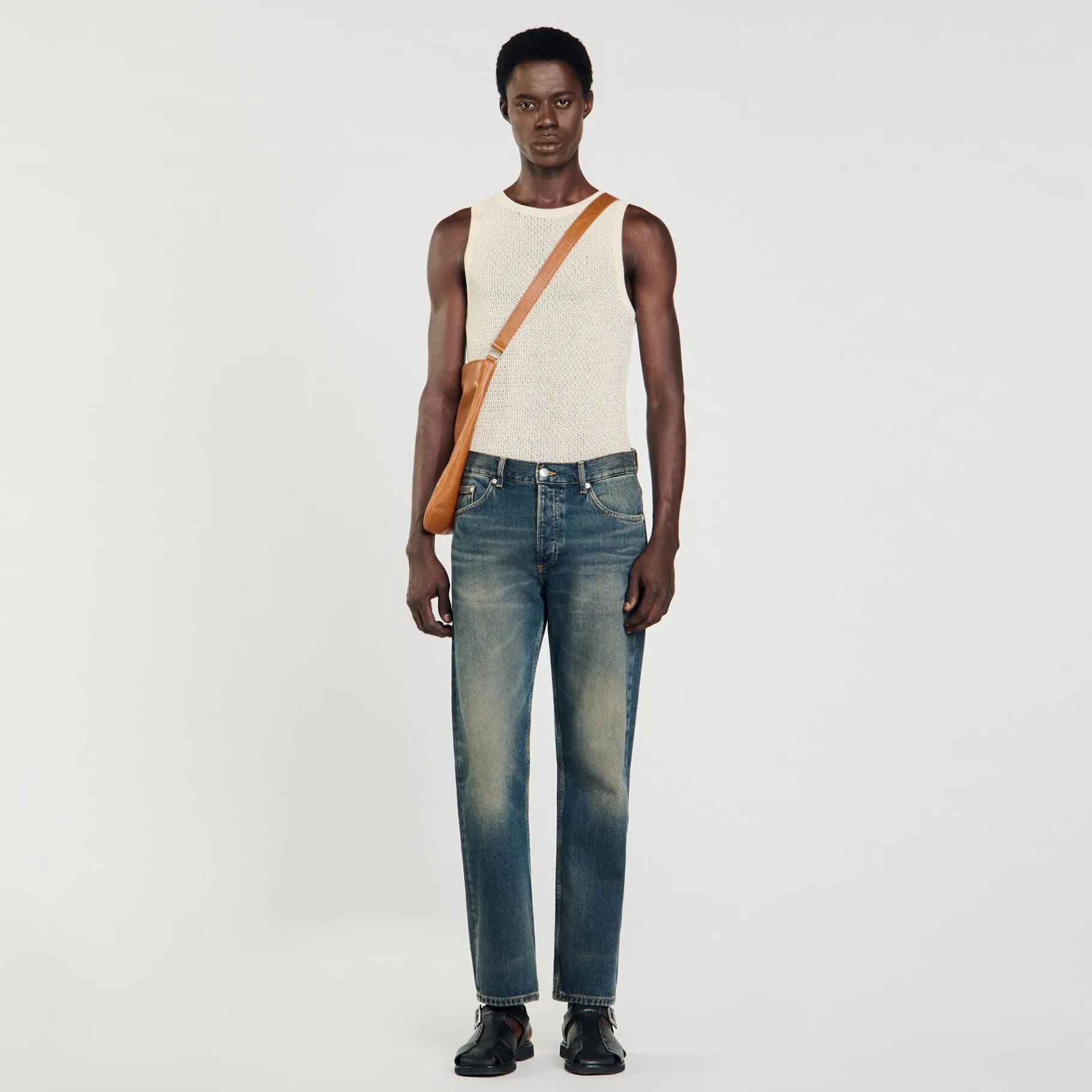 New SANDRO Jean Regular Délavé Denim