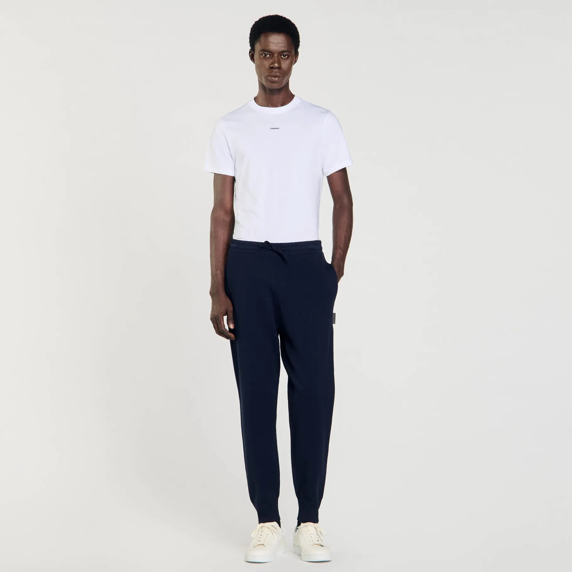 Best SANDRO Jogging En Maille Marine