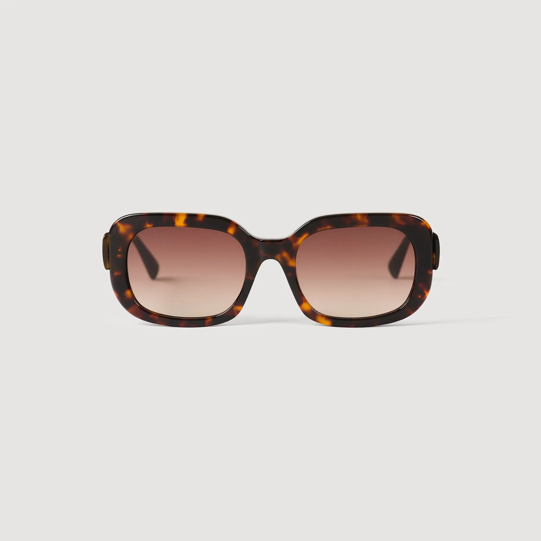 Flash Sale SANDRO Lunettes De Soleil Carrées Marron