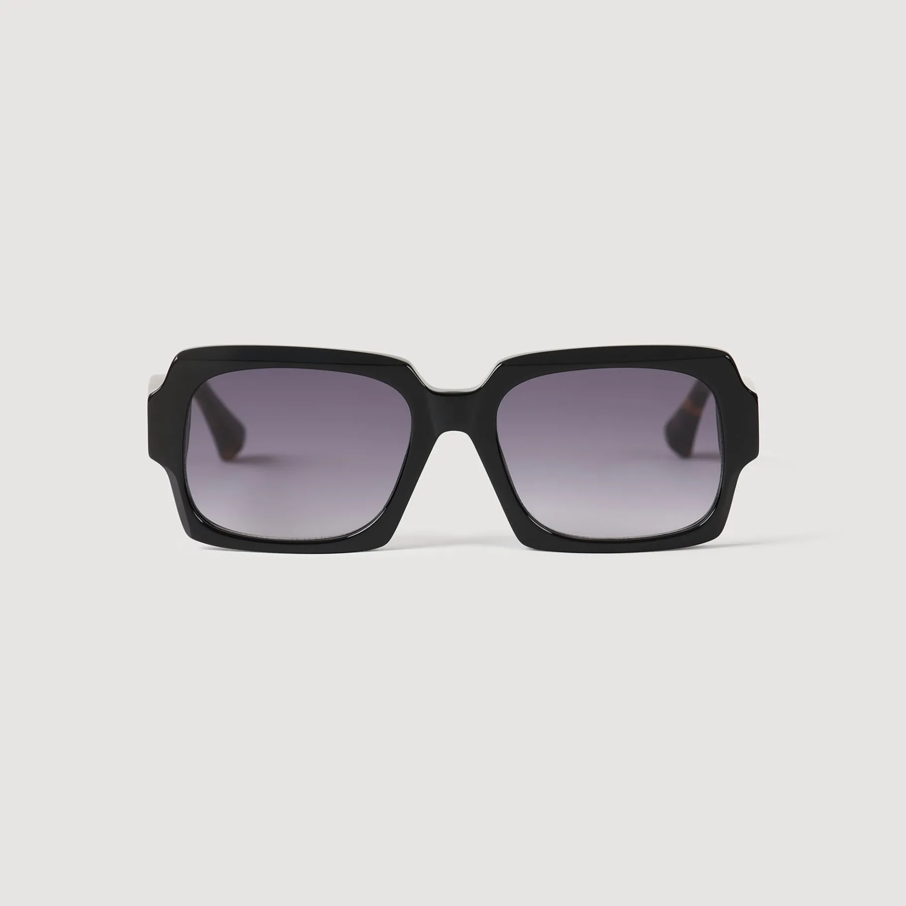 Hot SANDRO Lunettes De Soleil Carrées Noir