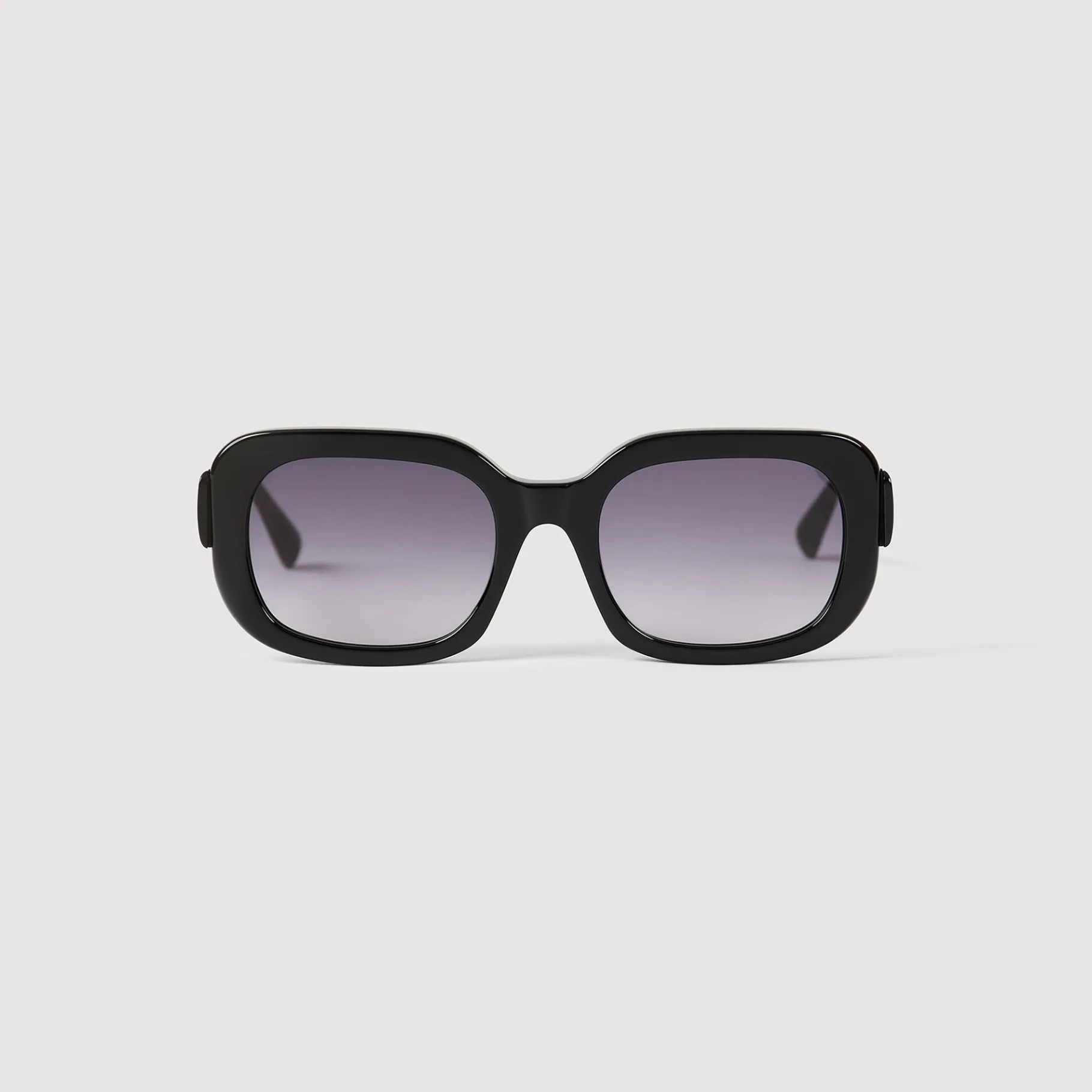 Sale SANDRO Lunettes De Soleil Carrées Noir
