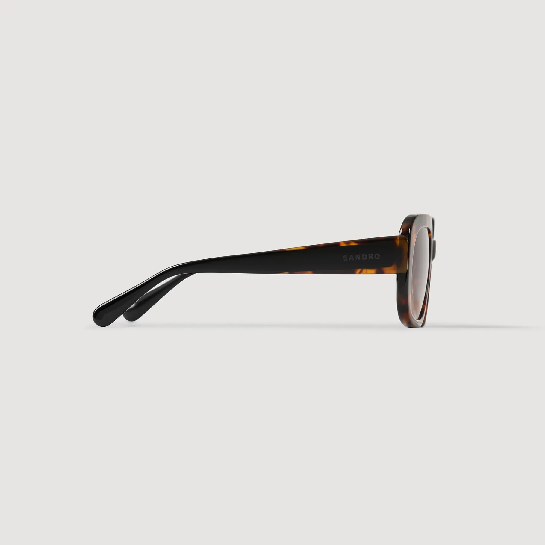 Flash Sale SANDRO Lunettes De Soleil Carrées Marron