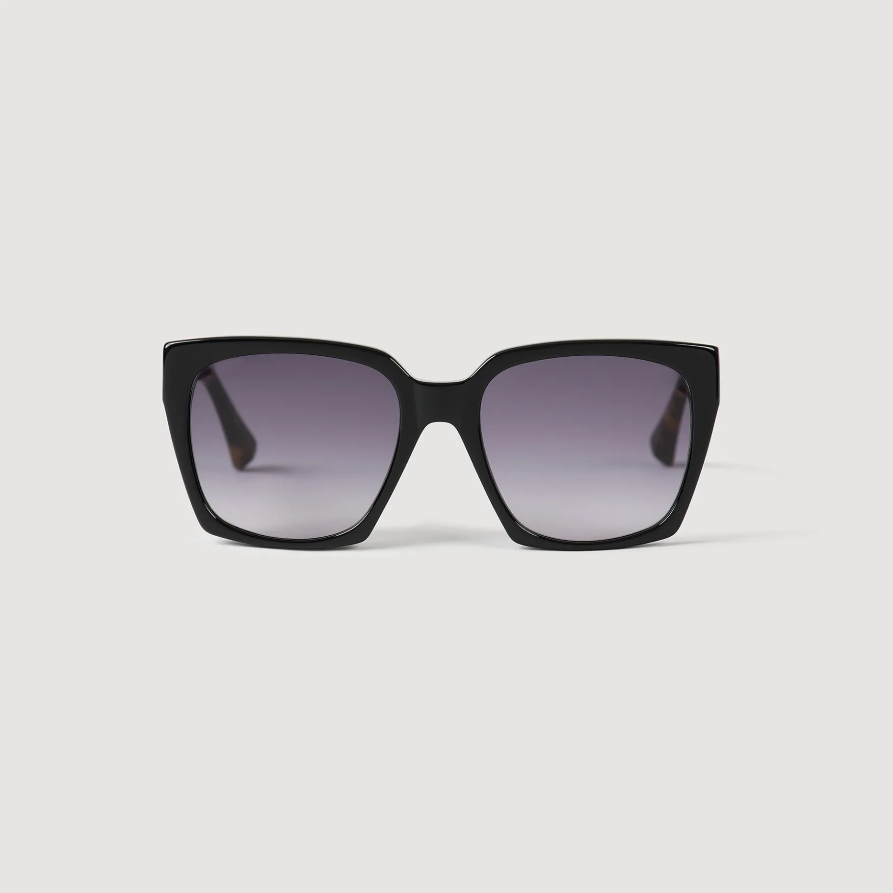 Cheap SANDRO Lunettes De Soleil Larges Noir